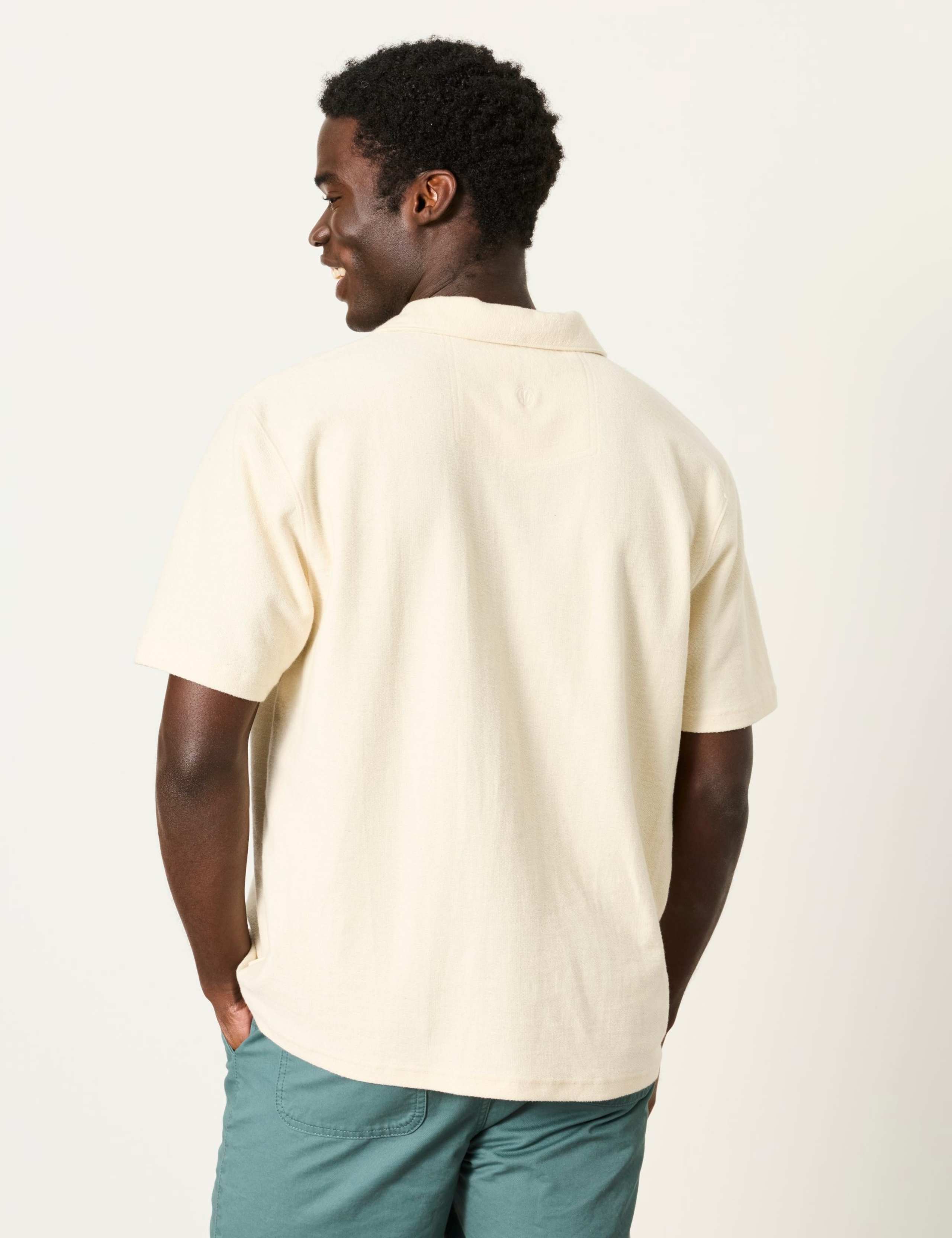 Pure Cotton Striped Polo Shirt 5 of 6