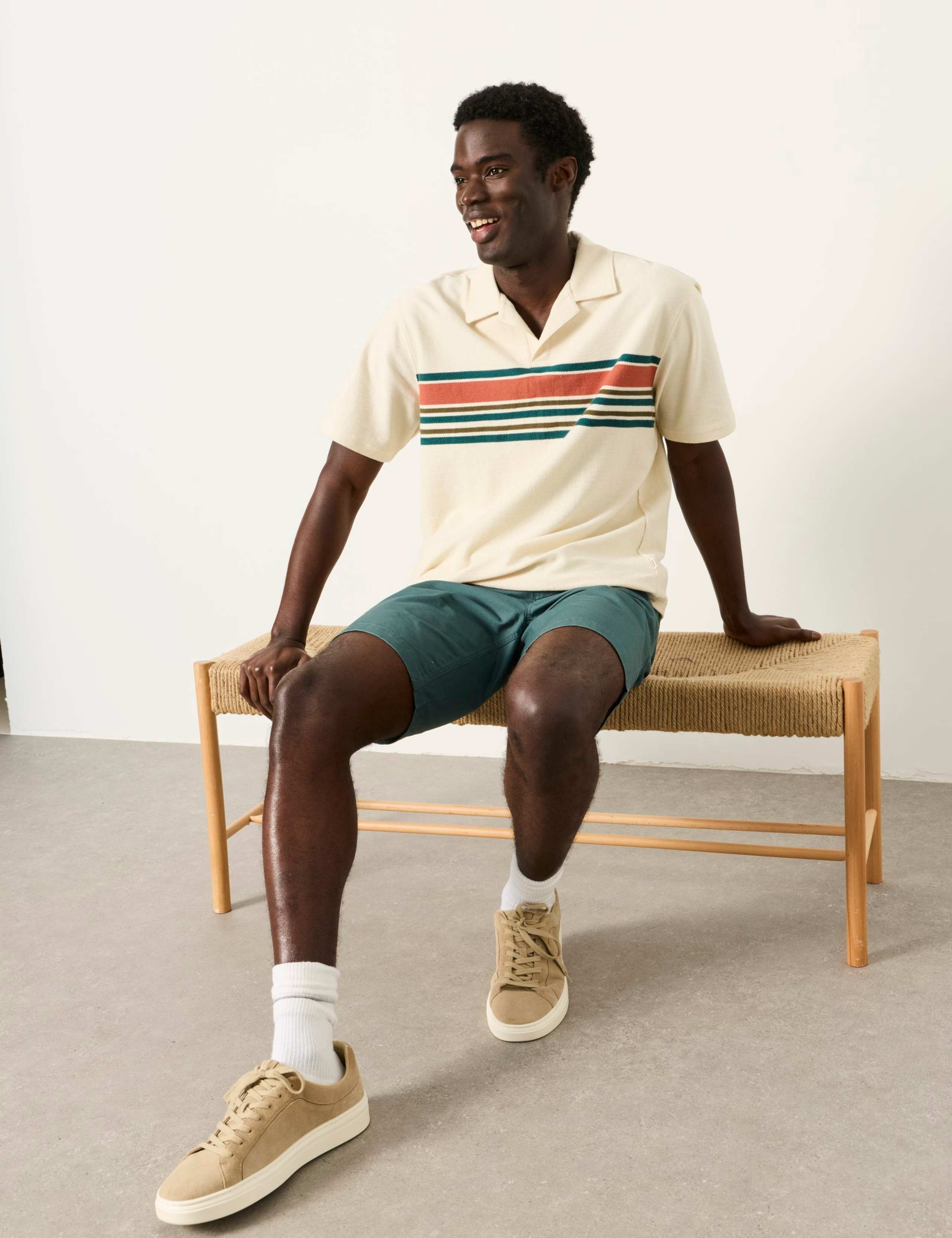 Pure Cotton Striped Polo Shirt 6 of 6