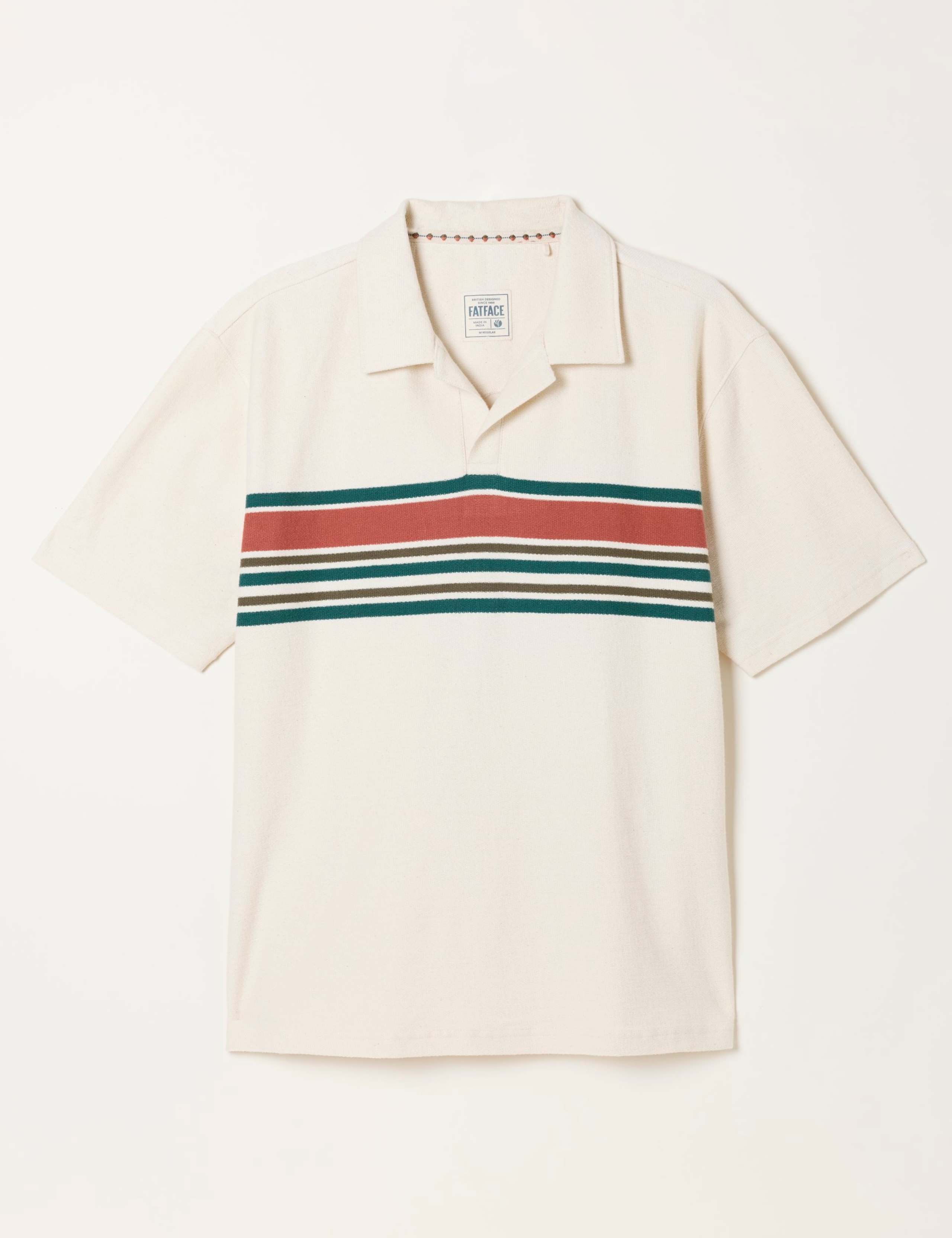 Pure Cotton Striped Polo Shirt 2 of 6