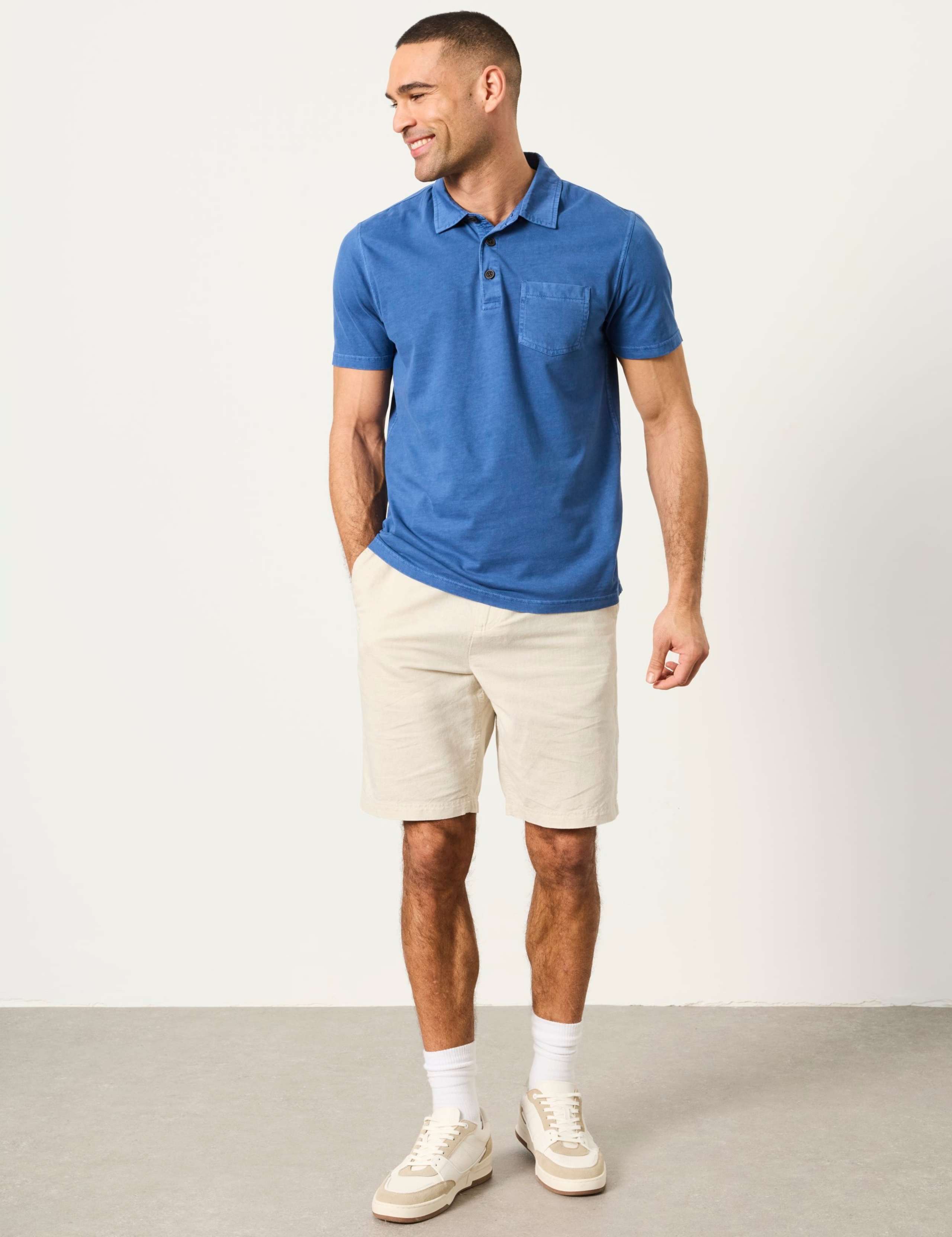 Pure Cotton Garment Dye Polo Shirt 4 of 6