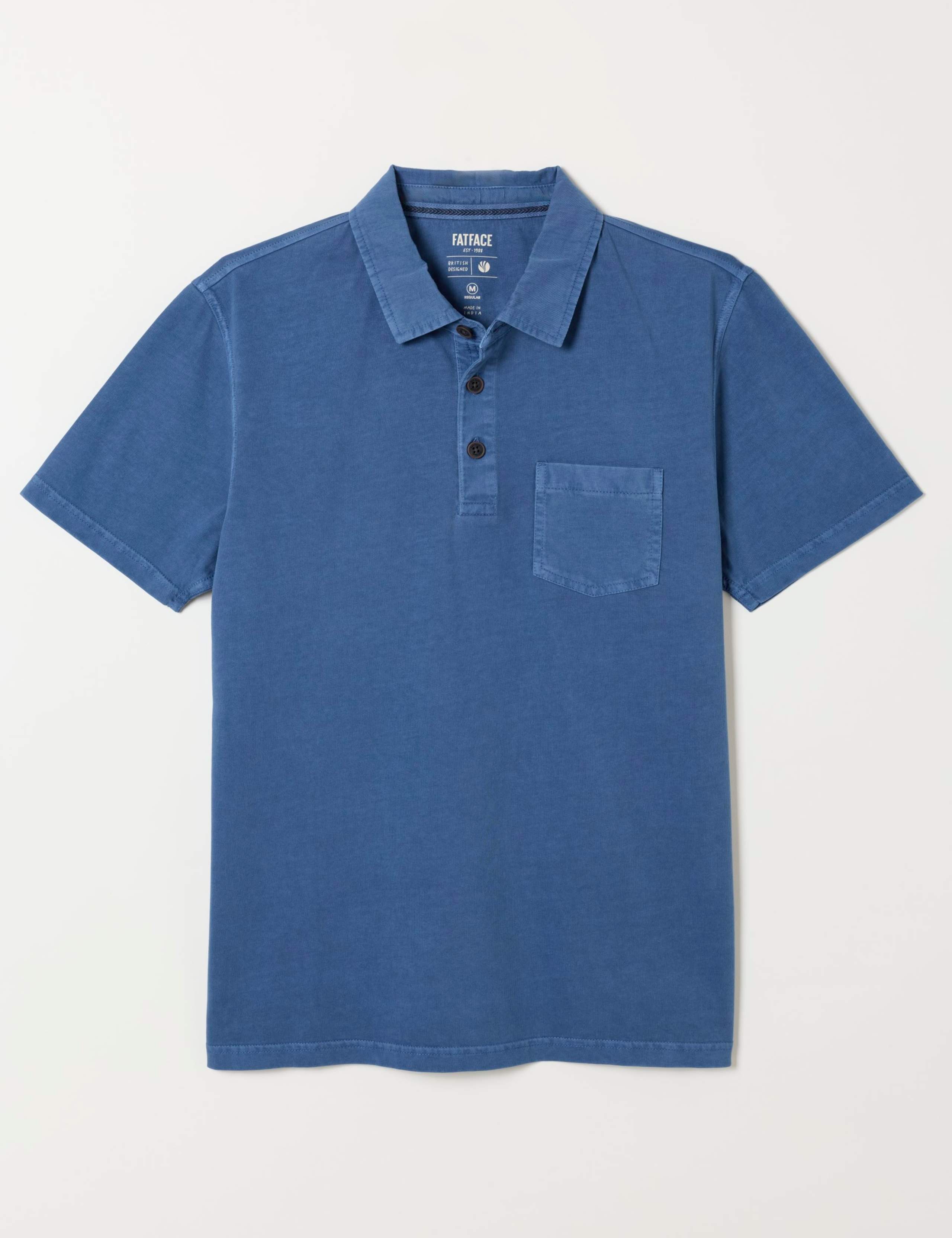 Pure Cotton Garment Dye Polo Shirt 2 of 6