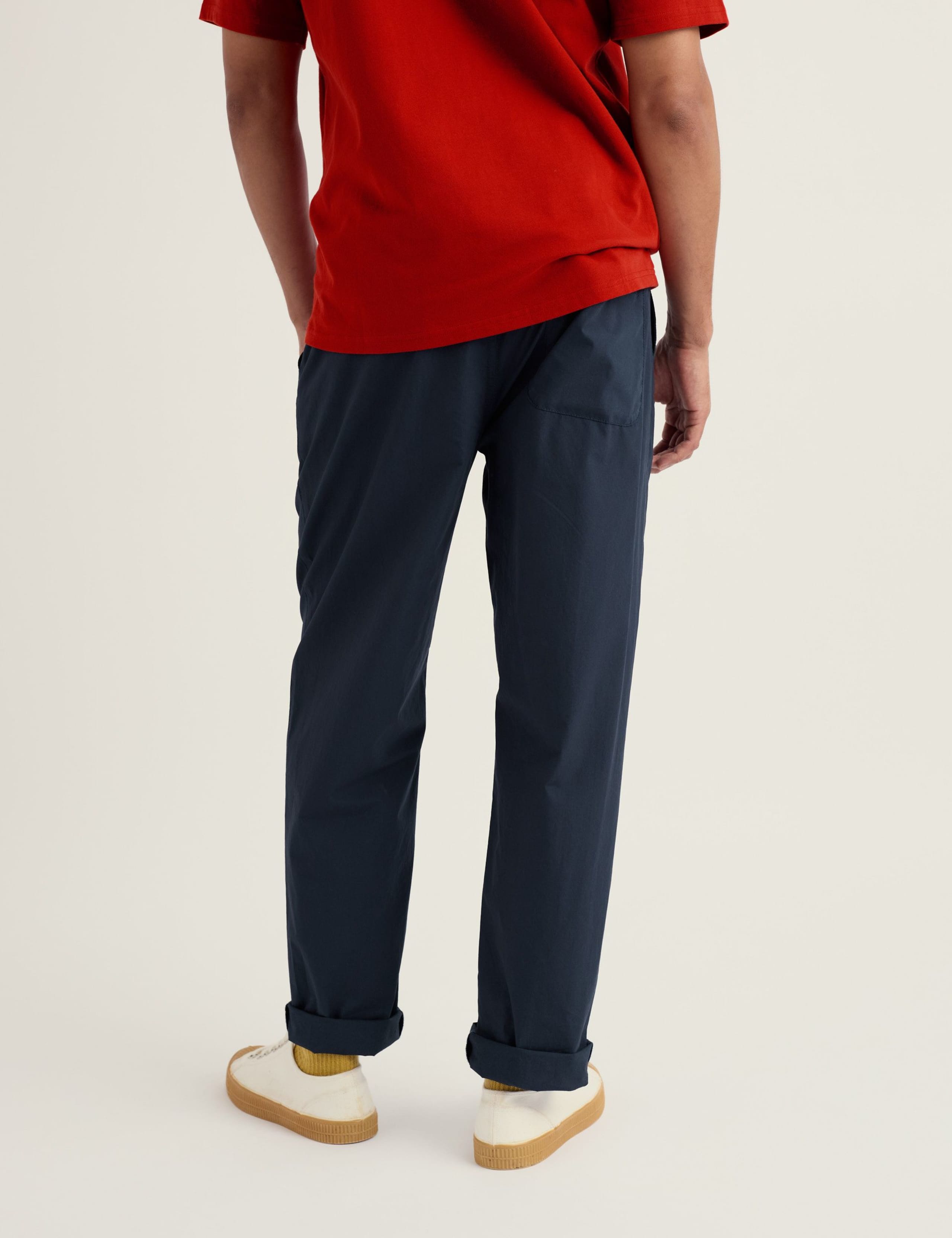 Tapered Fit Pure Cotton Lightweight Trousers 4 of 5