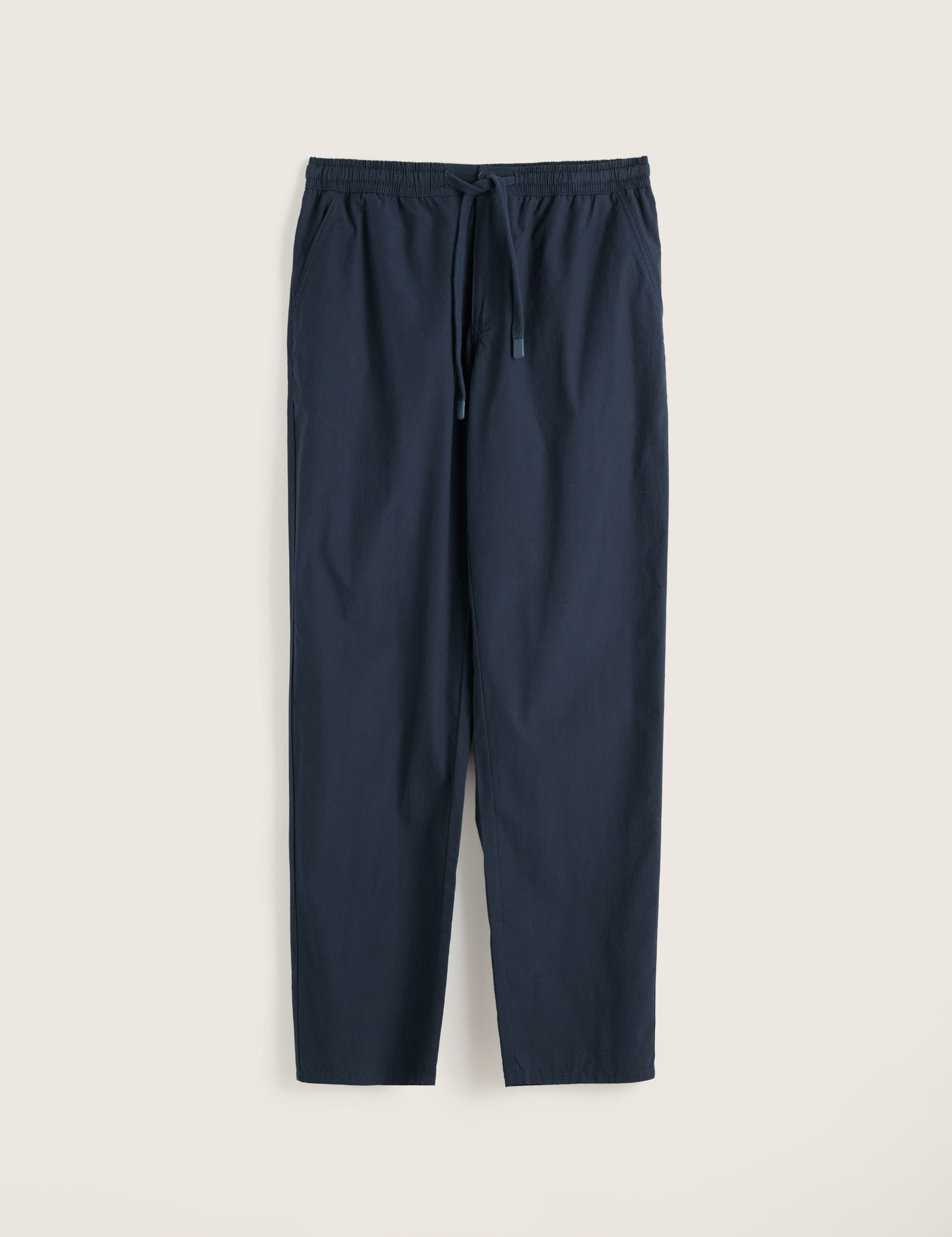 Tapered Fit Pure Cotton Lightweight Trousers 2 of 5