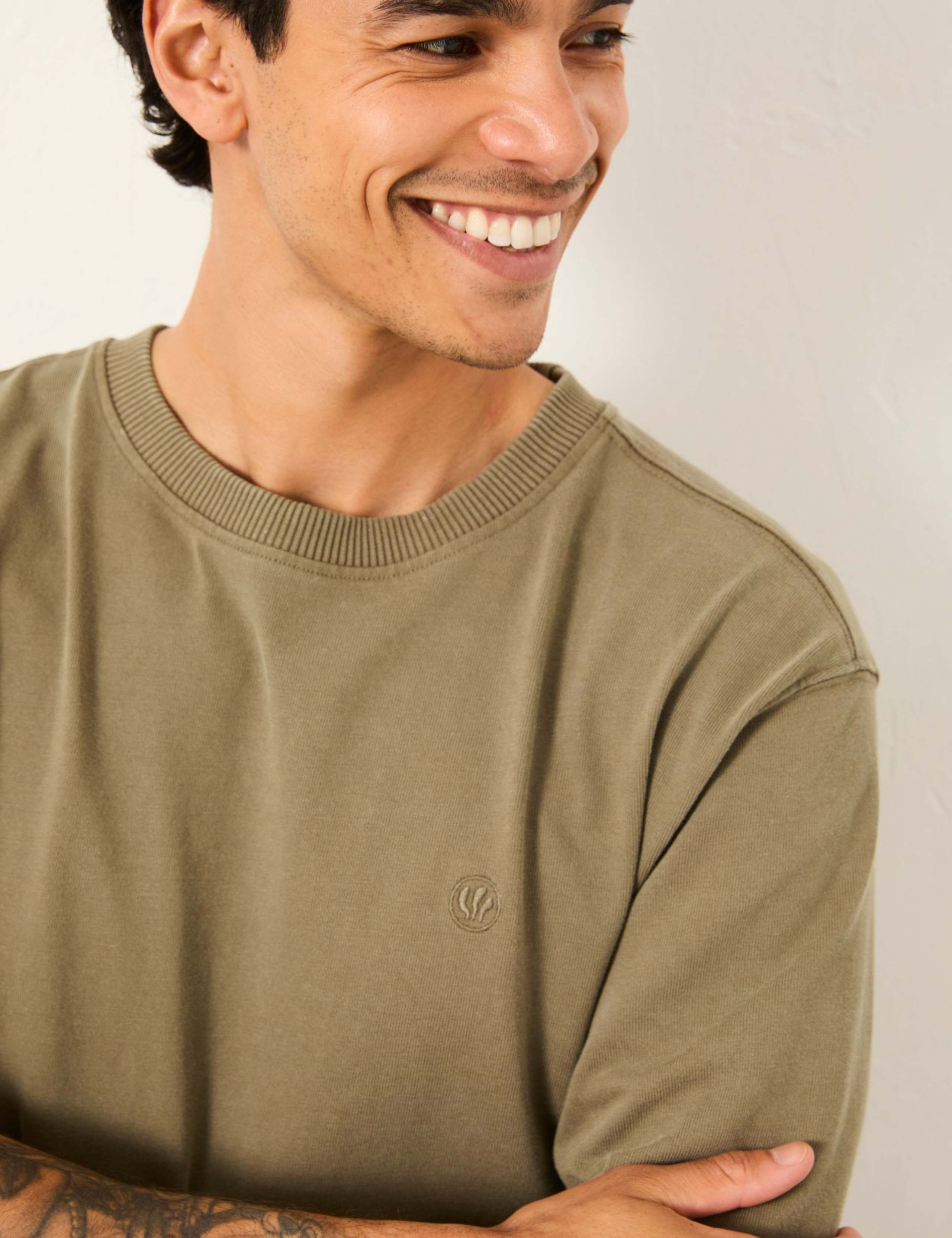Pure Cotton Crew Neck T-Shirt 5 of 5