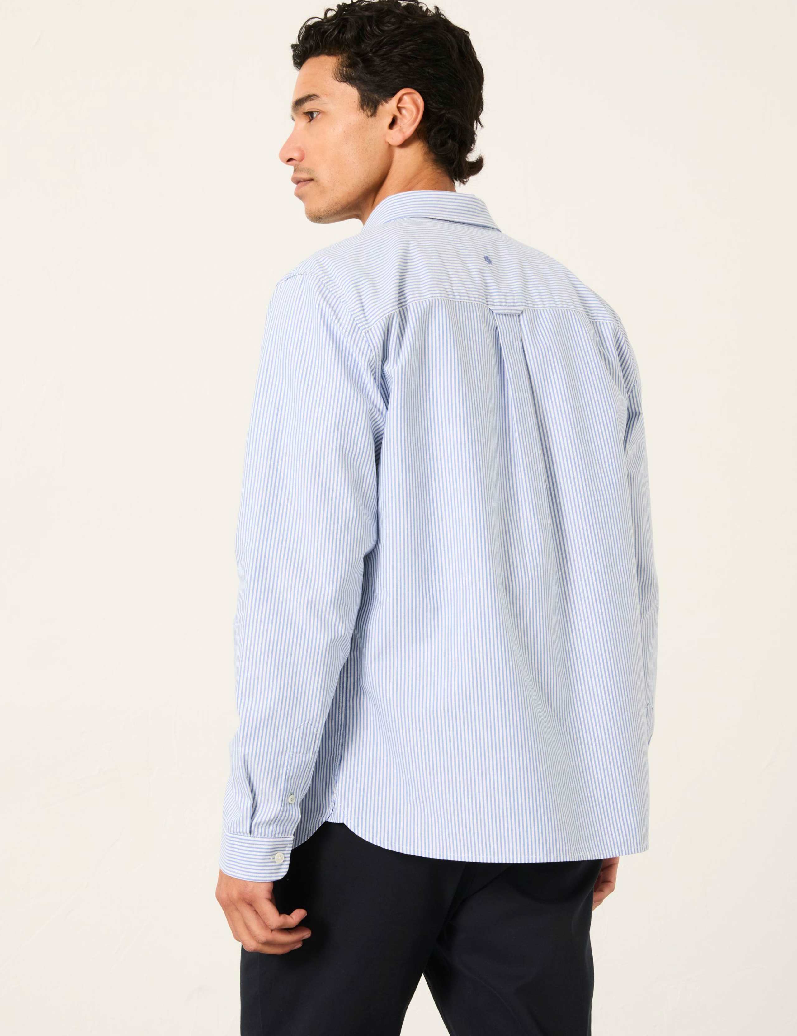 Regular Fit Pure Cotton Striped Oxford Shirt 3 of 5