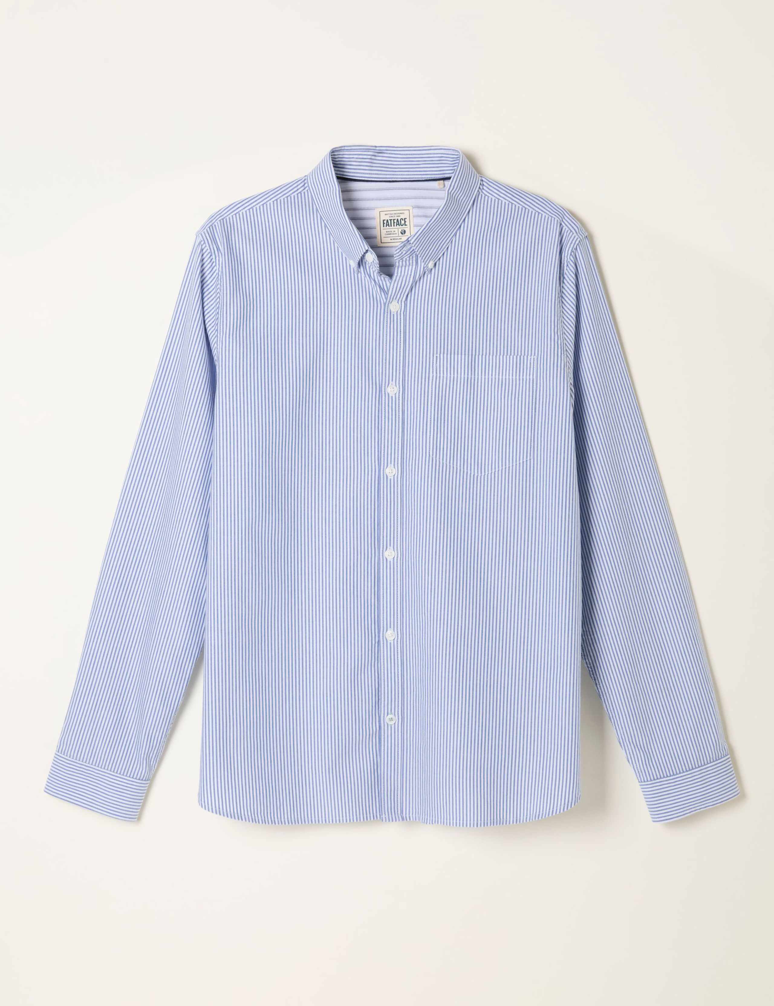 Regular Fit Pure Cotton Striped Oxford Shirt 2 of 5