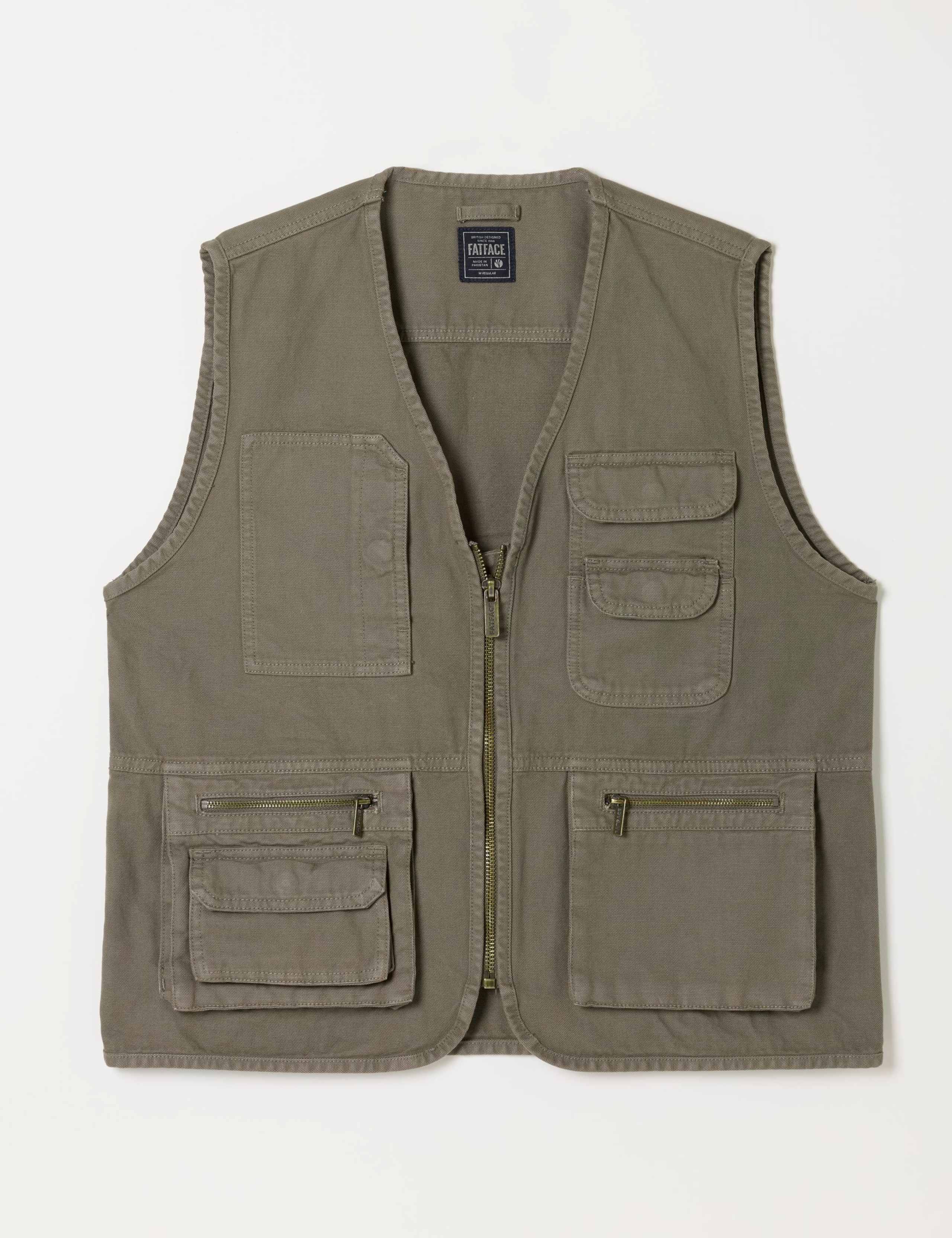 Pure Cotton Lightweight Utility Gilet 2 of 6