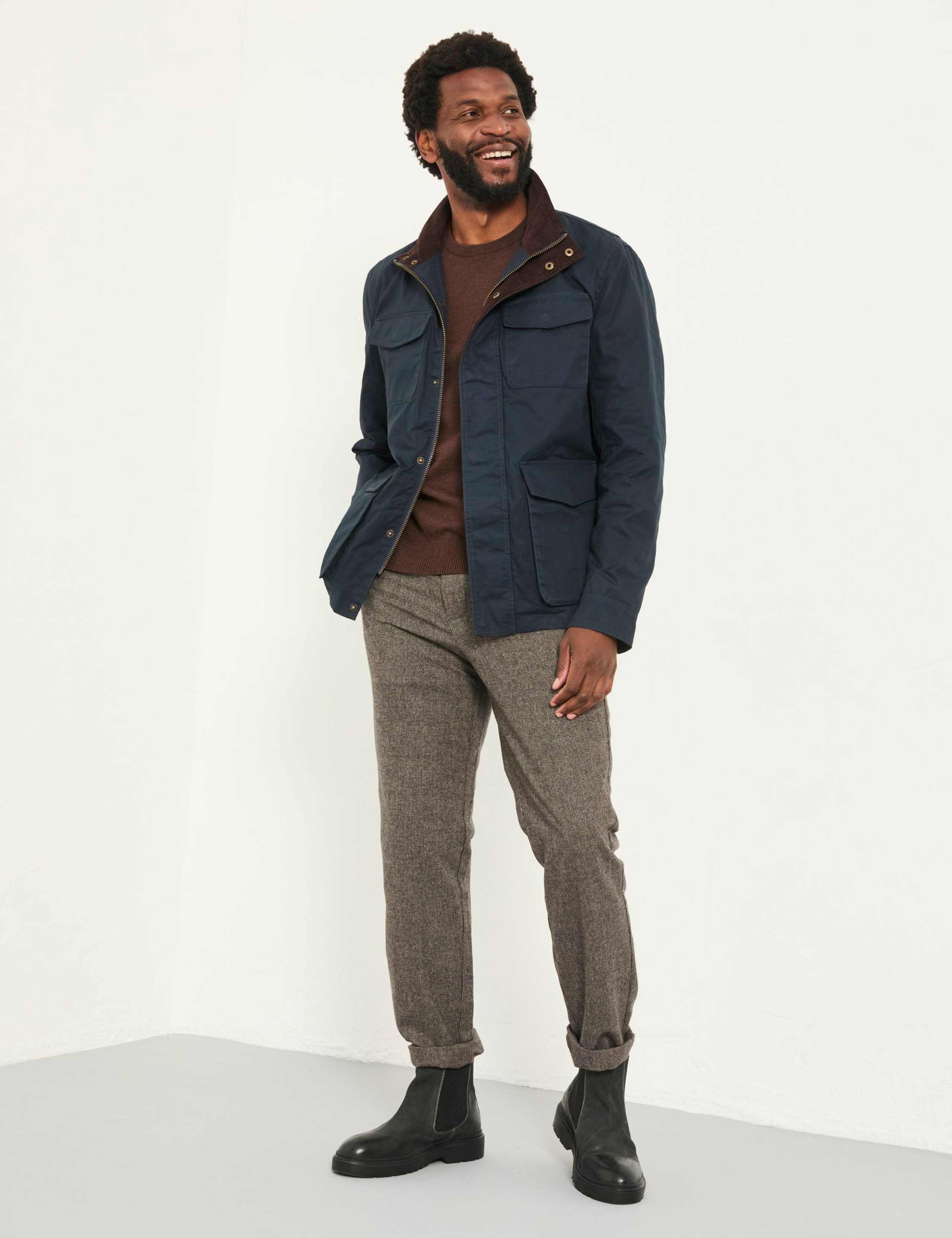 Pure Cotton Funnel Neck Utility Jacket 3 of 6