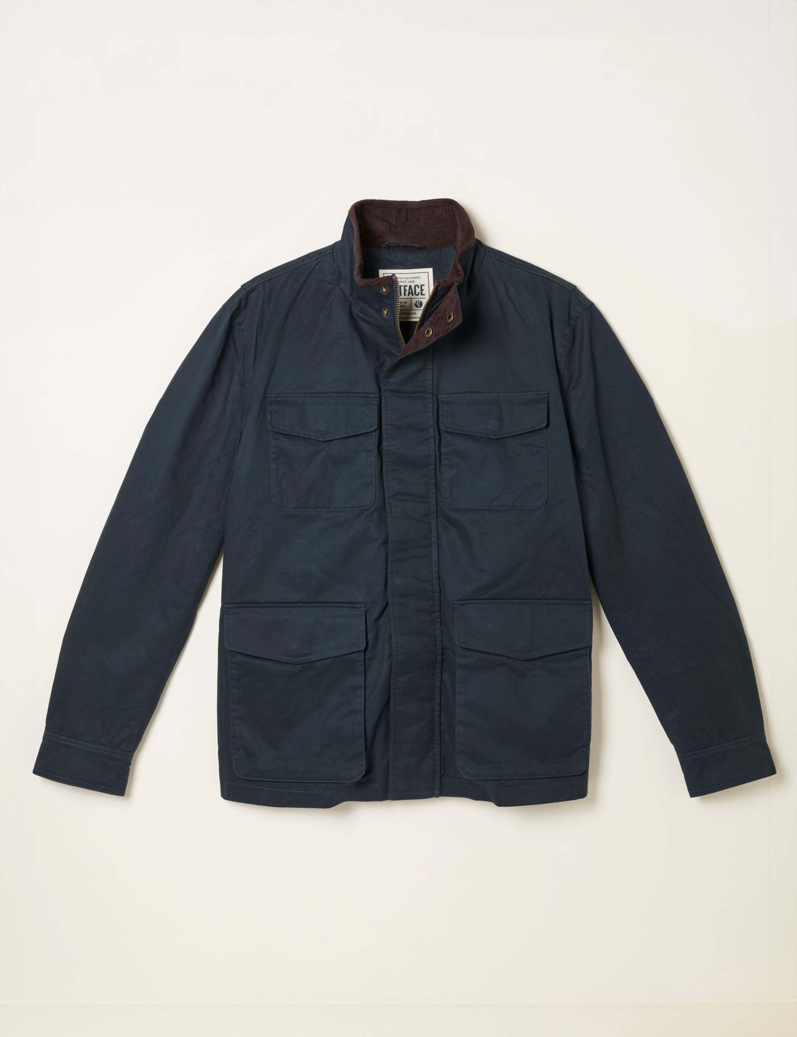 Pure Cotton Funnel Neck Utility Jacket 2 of 6
