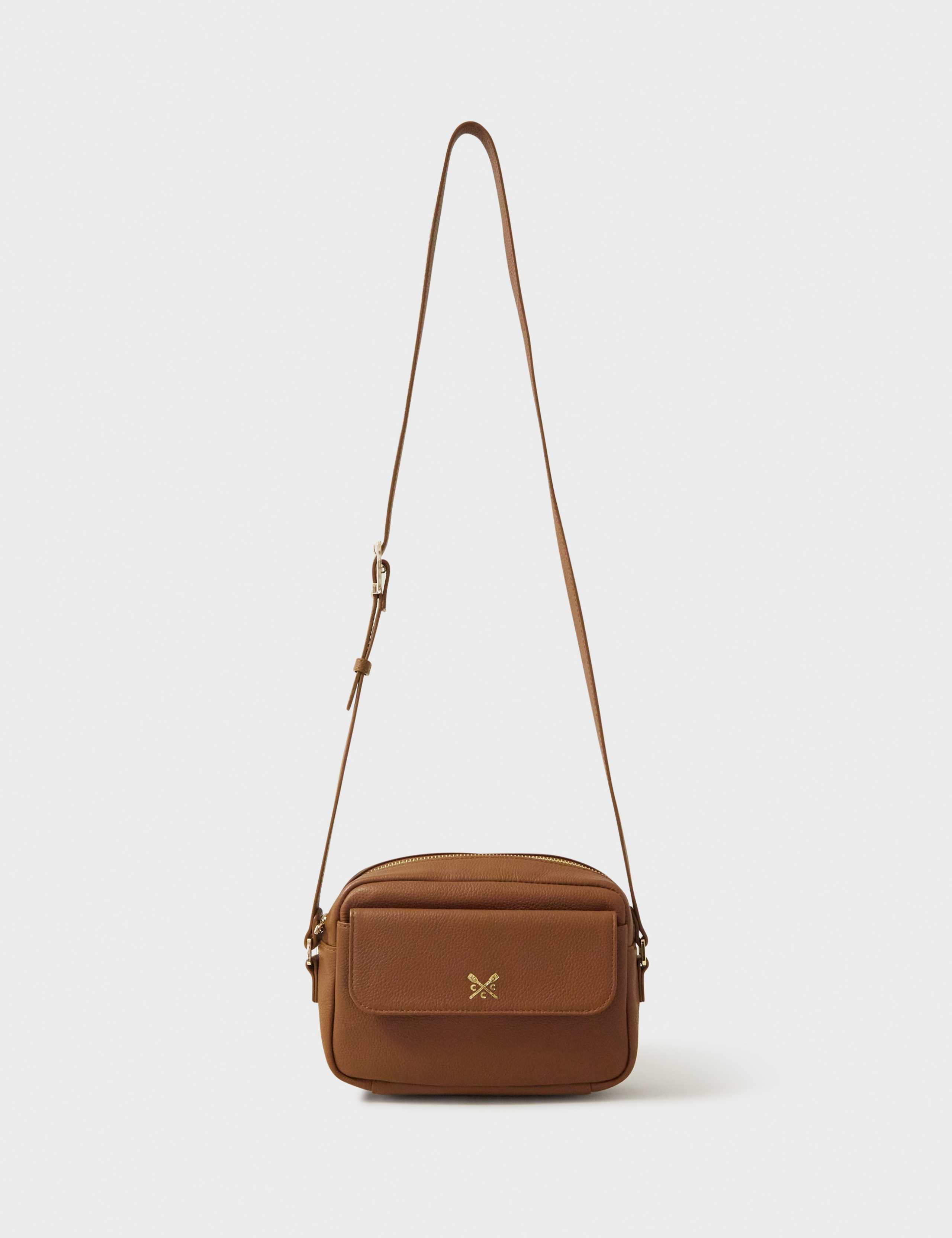 Leather Cross Body Camera Bag 1 of 3