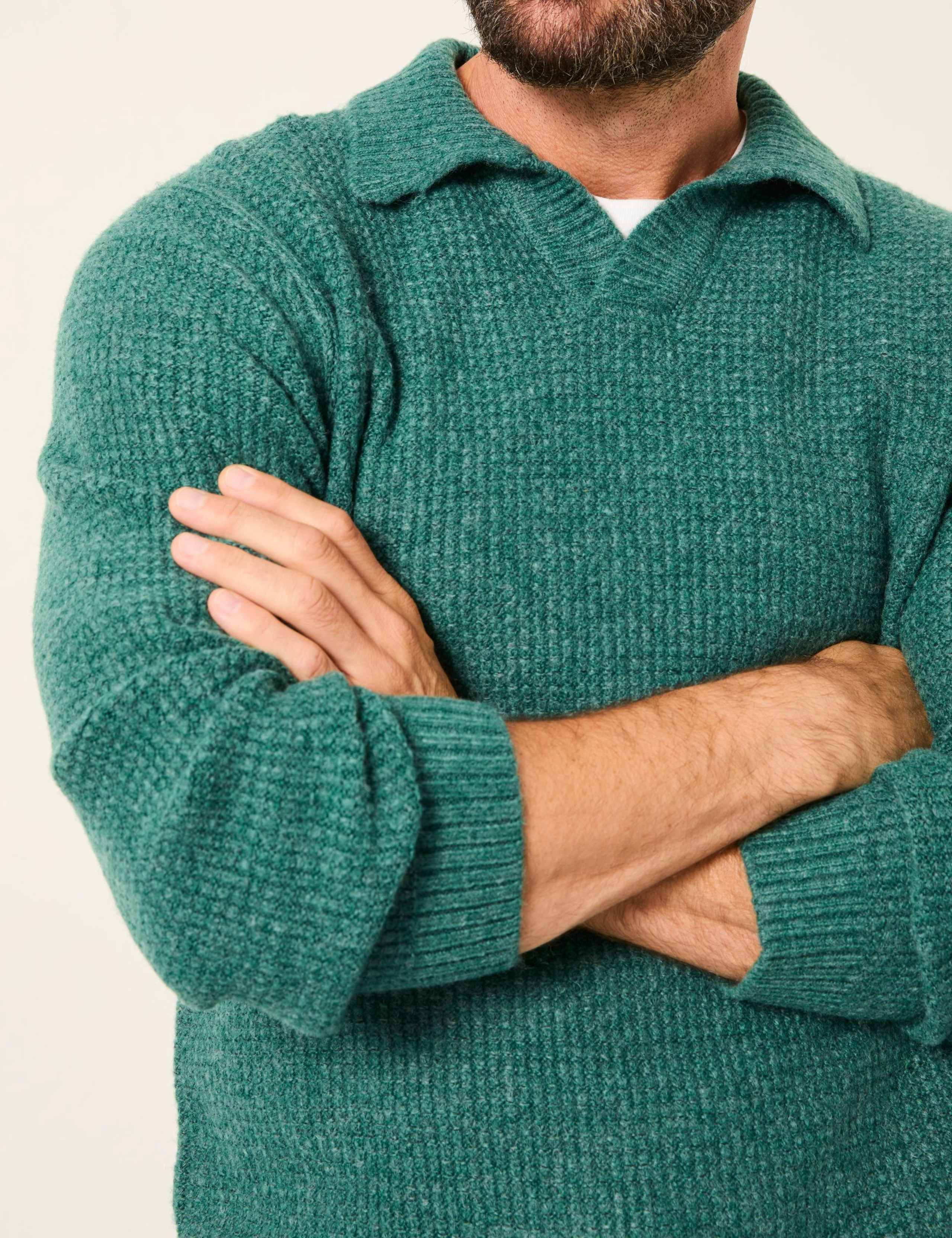 Textured Collared Neck Jumper 3 of 5