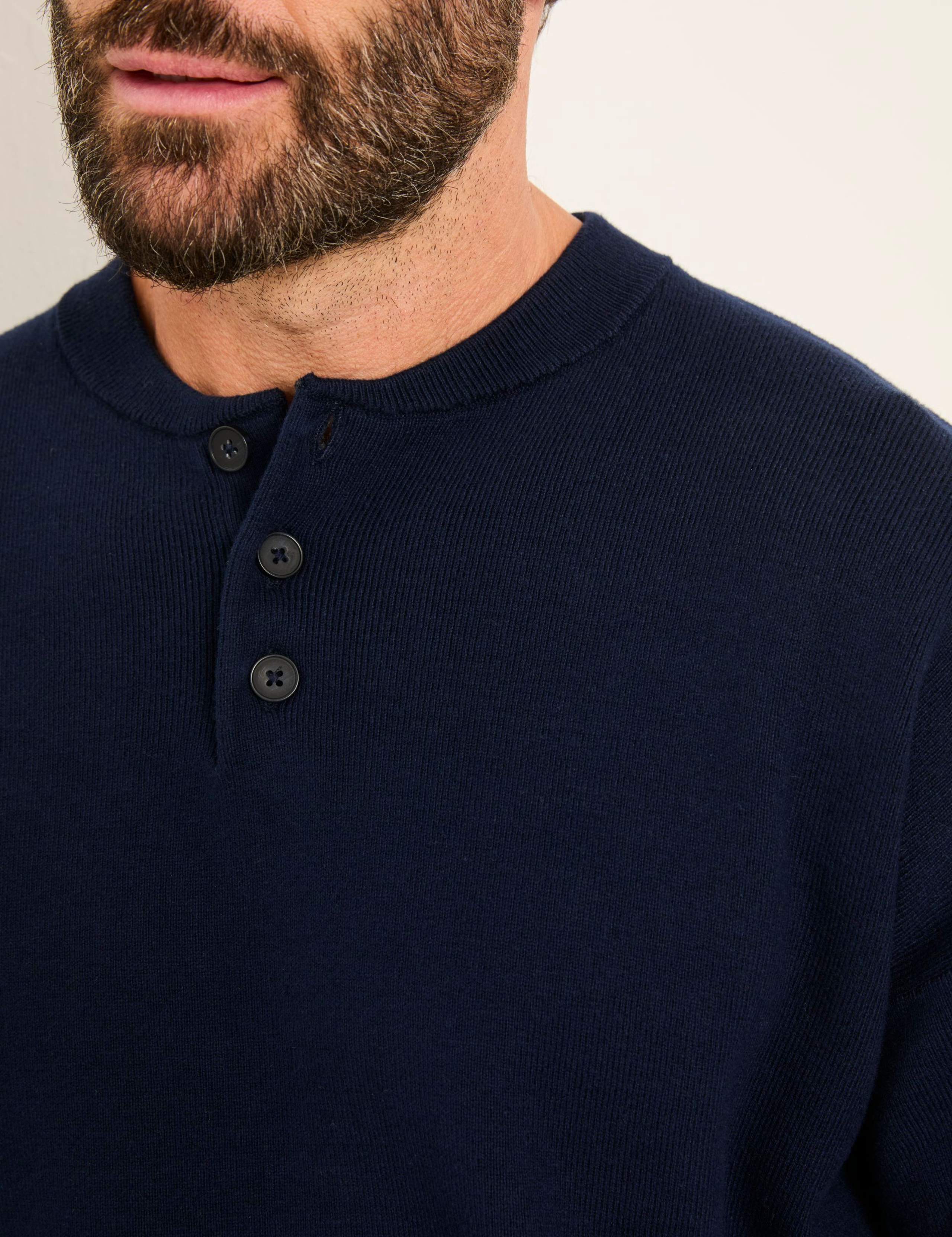 Cotton Rich Crew Neck Henley Top 5 of 5