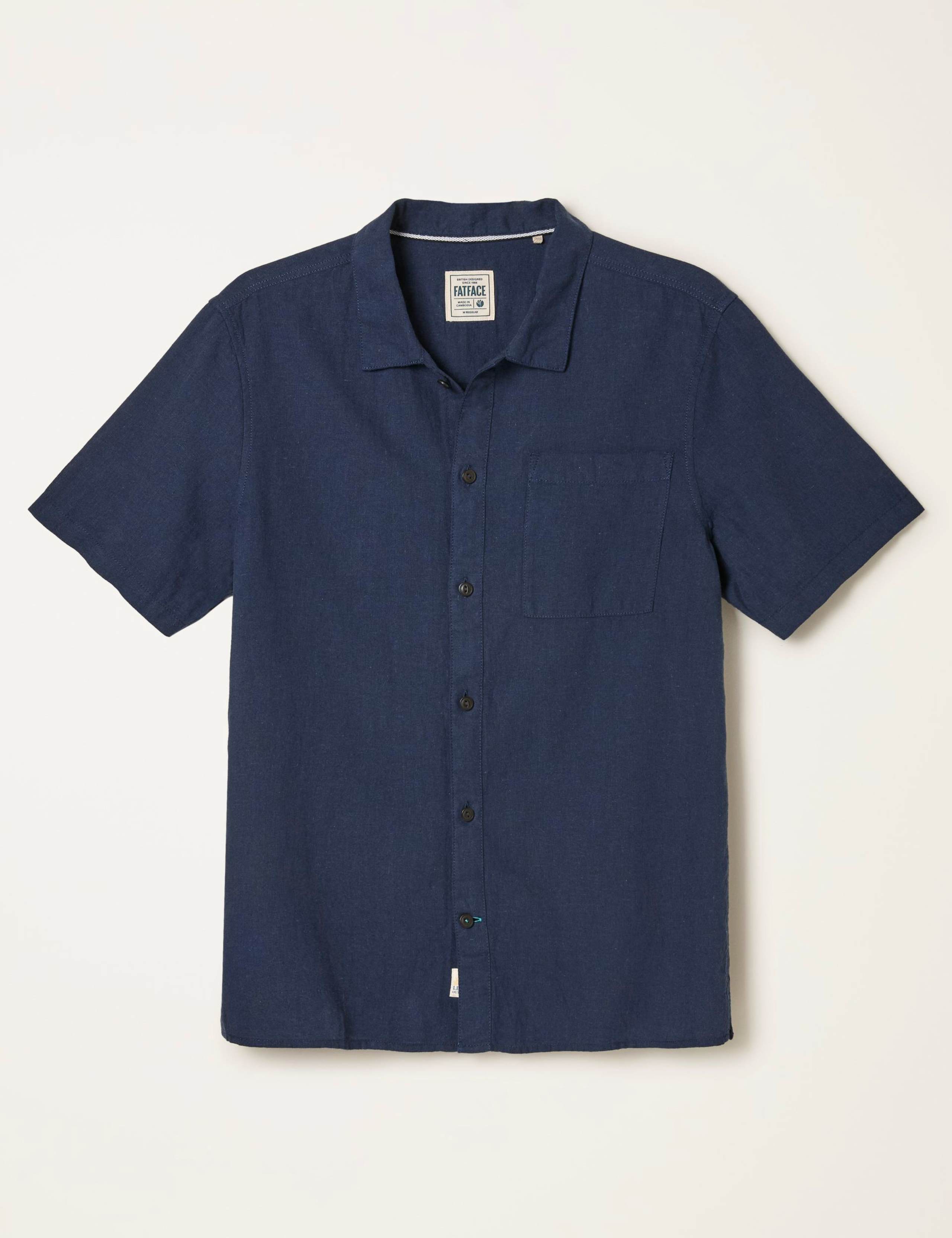 Regular Fit Cotton Linen Blend Shirt 2 of 6