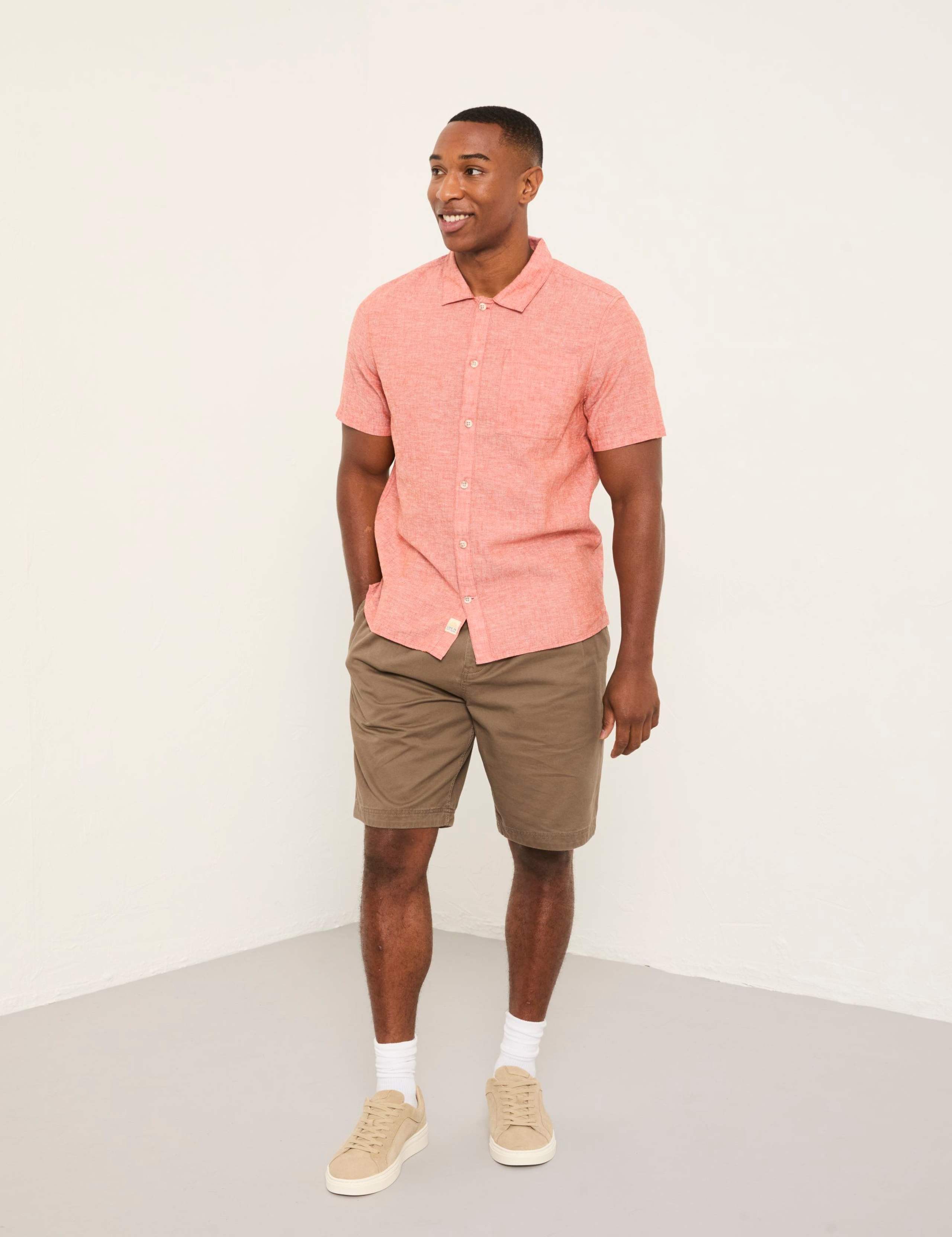 Regular Fit Cotton Linen Blend Shirt 1 of 6