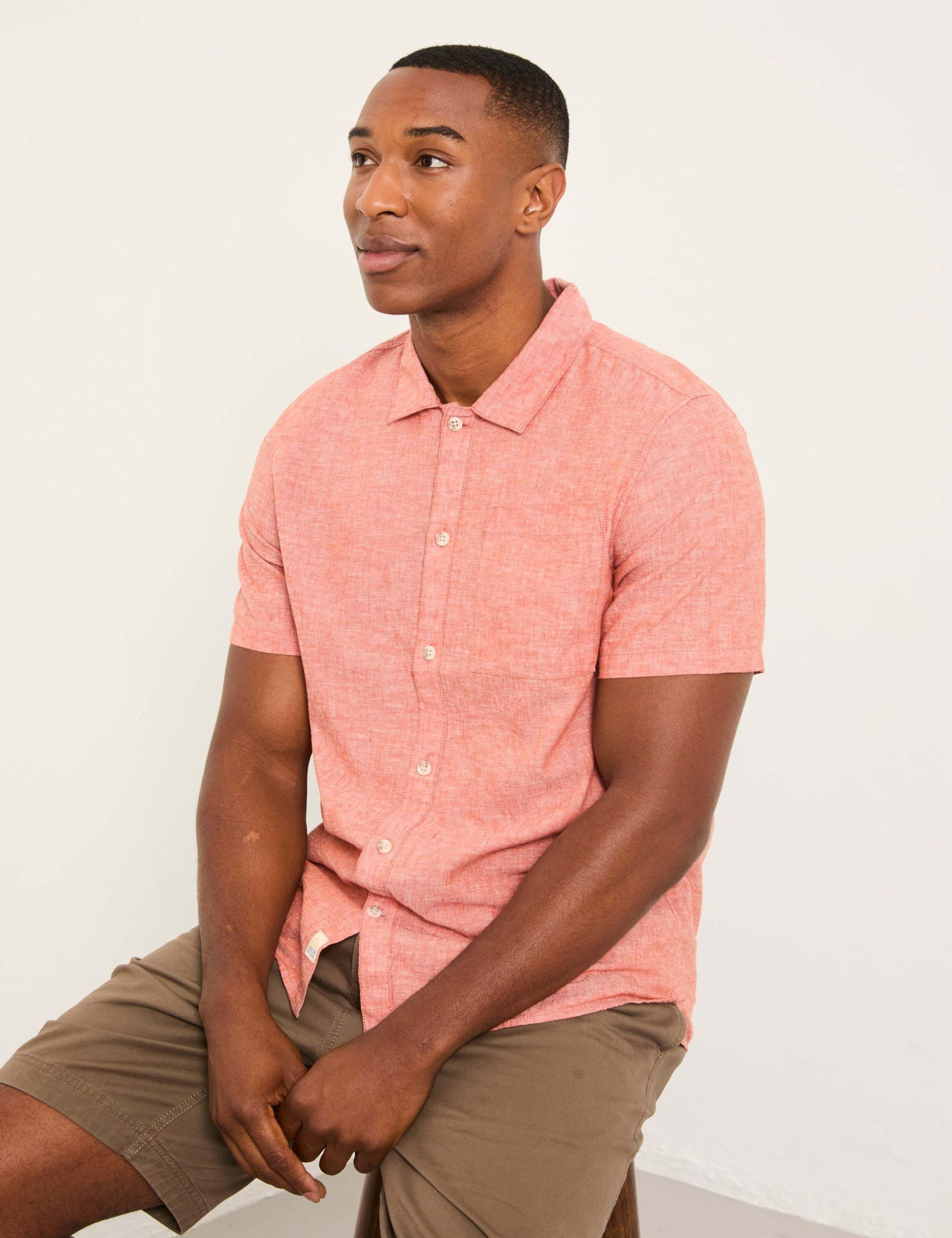 Regular Fit Cotton Linen Blend Shirt 3 of 6