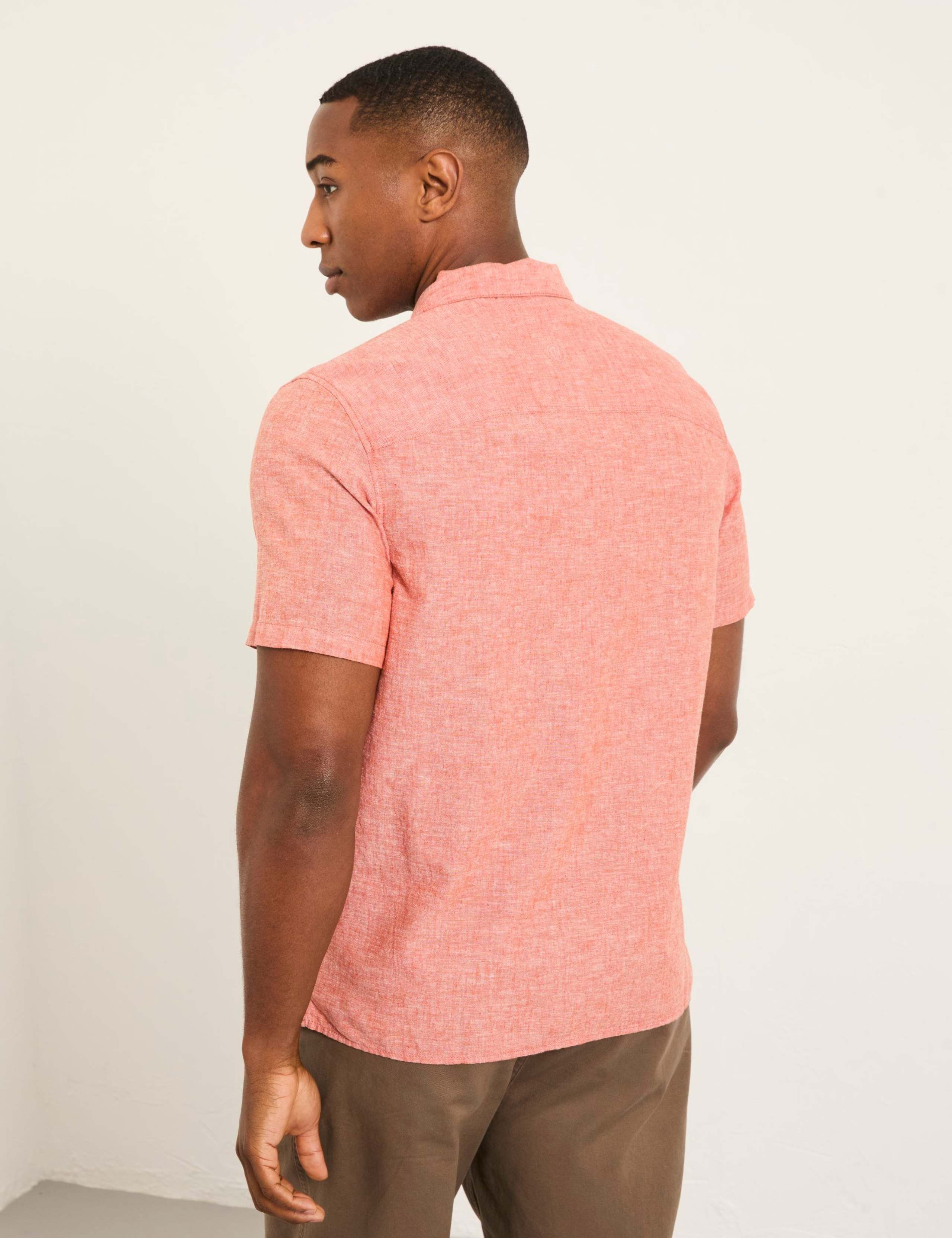 Regular Fit Cotton Linen Blend Shirt 4 of 6