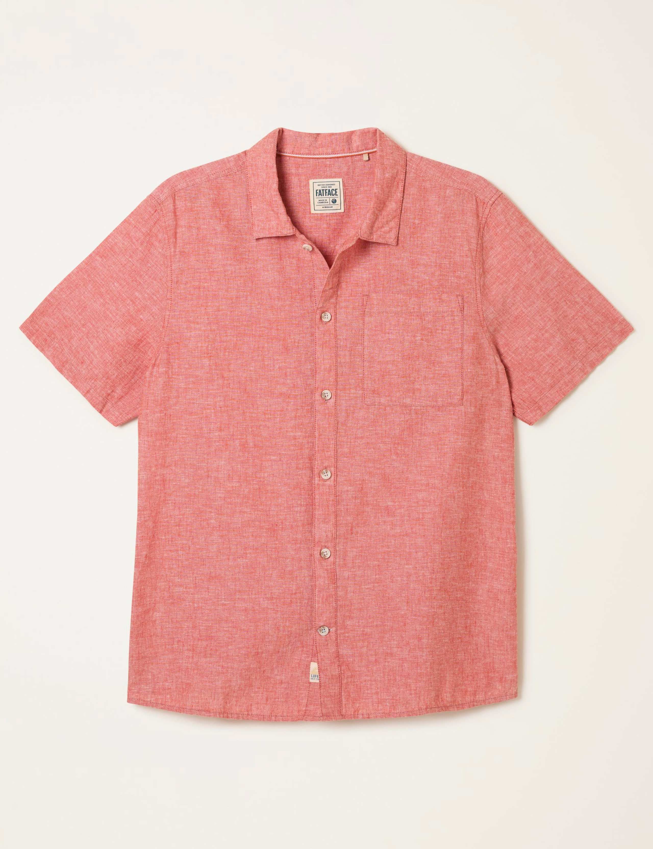Regular Fit Cotton Linen Blend Shirt 2 of 6