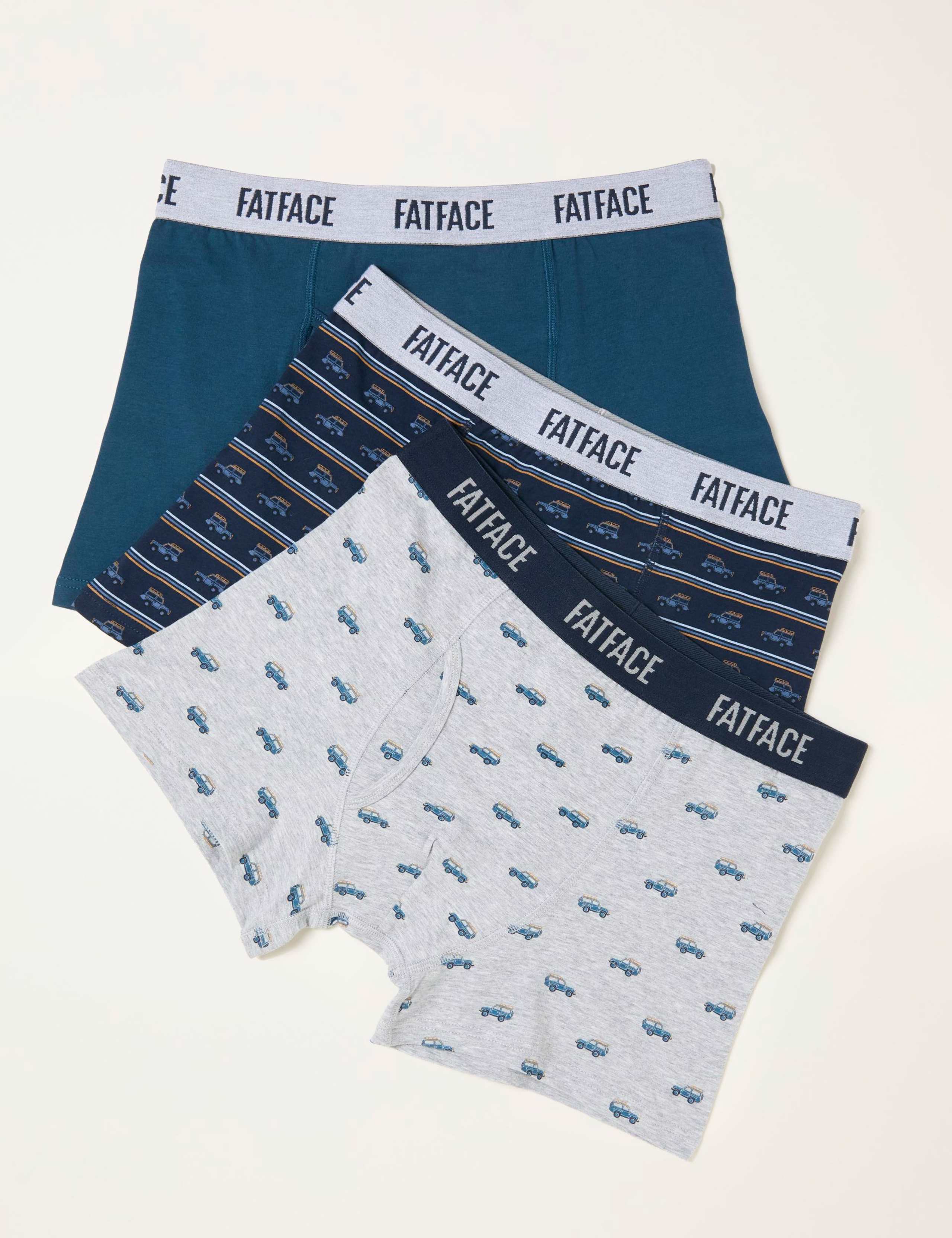 3 Pack Cotton Rich Boxers 1 of 2