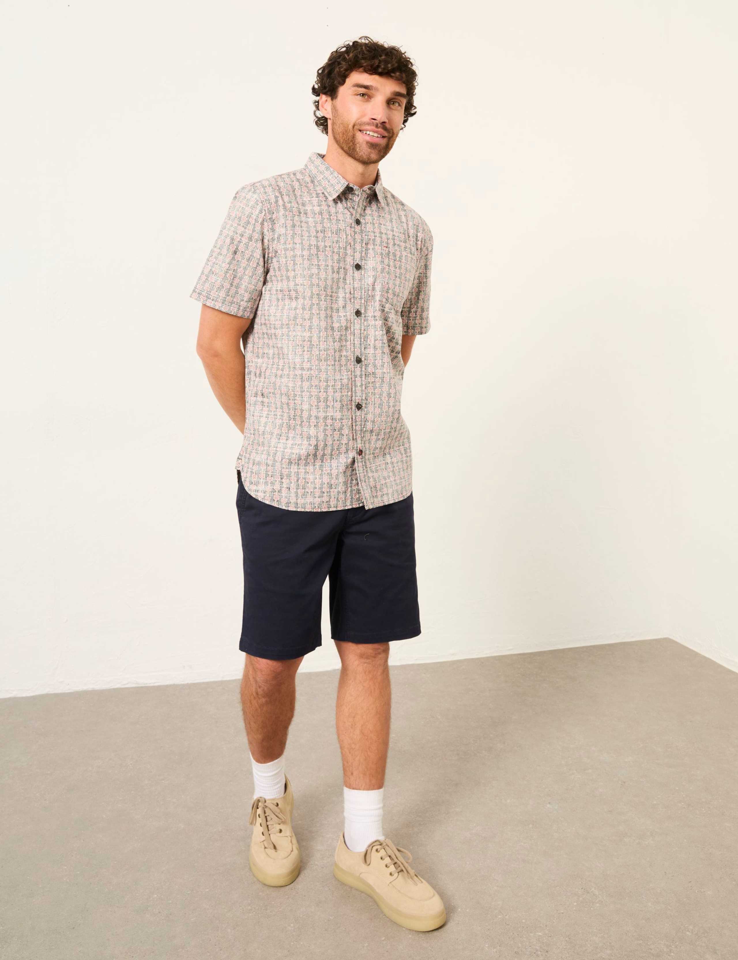 Regular Fit Pure Cotton Floral Shirt 1 of 6