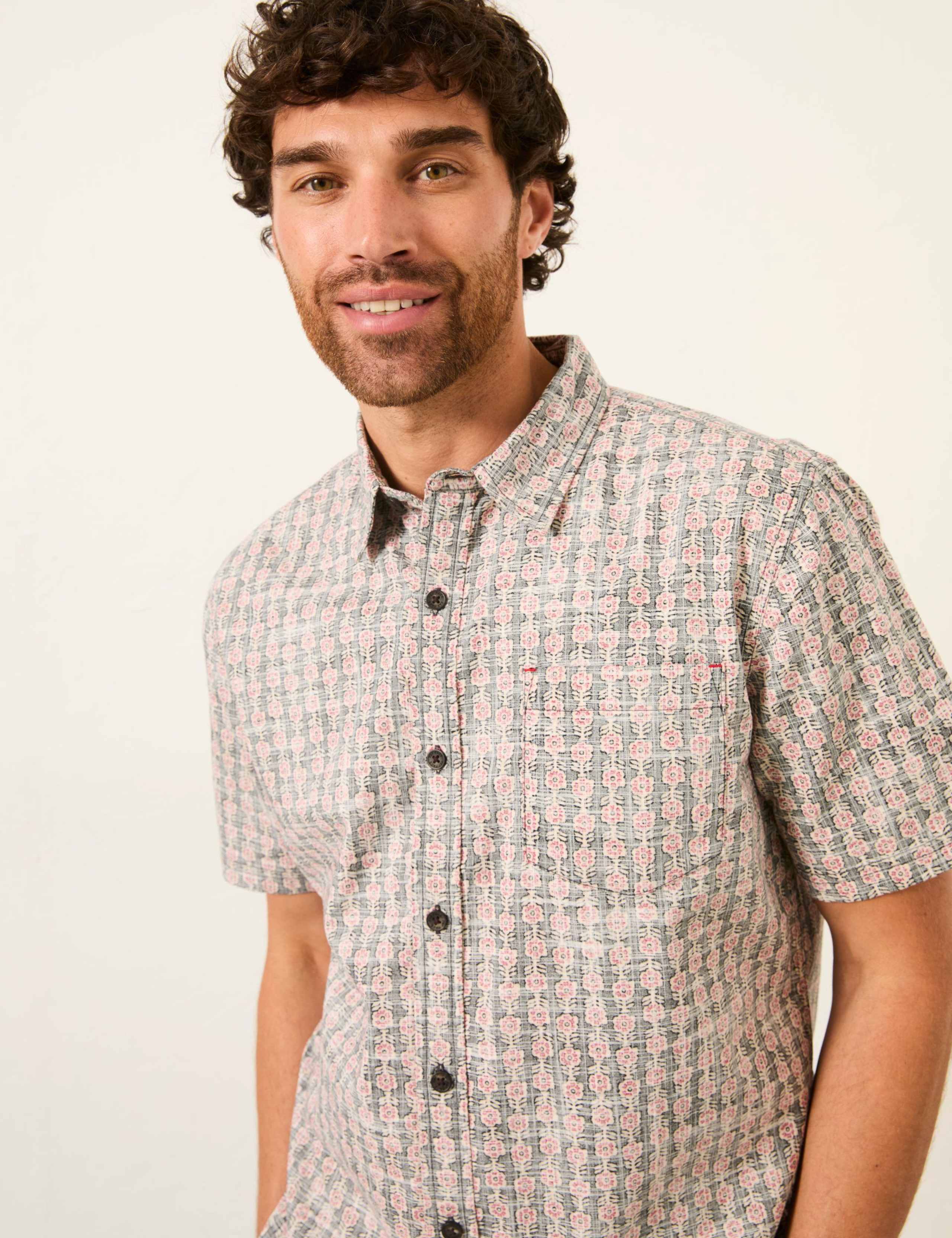 Regular Fit Pure Cotton Floral Shirt 5 of 6