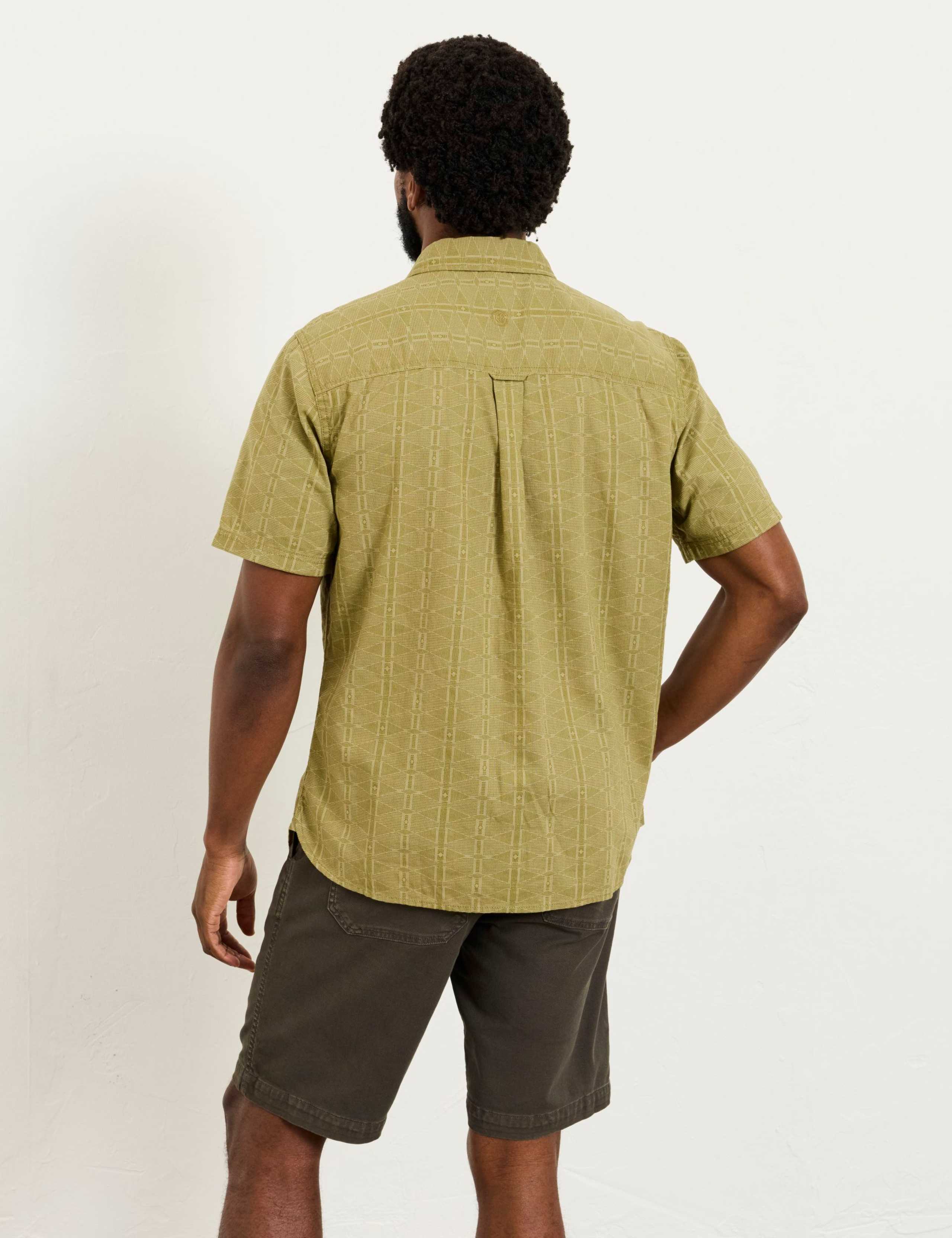 Regular Fit Linen Blend Short Sleeve Shirt 3 of 5