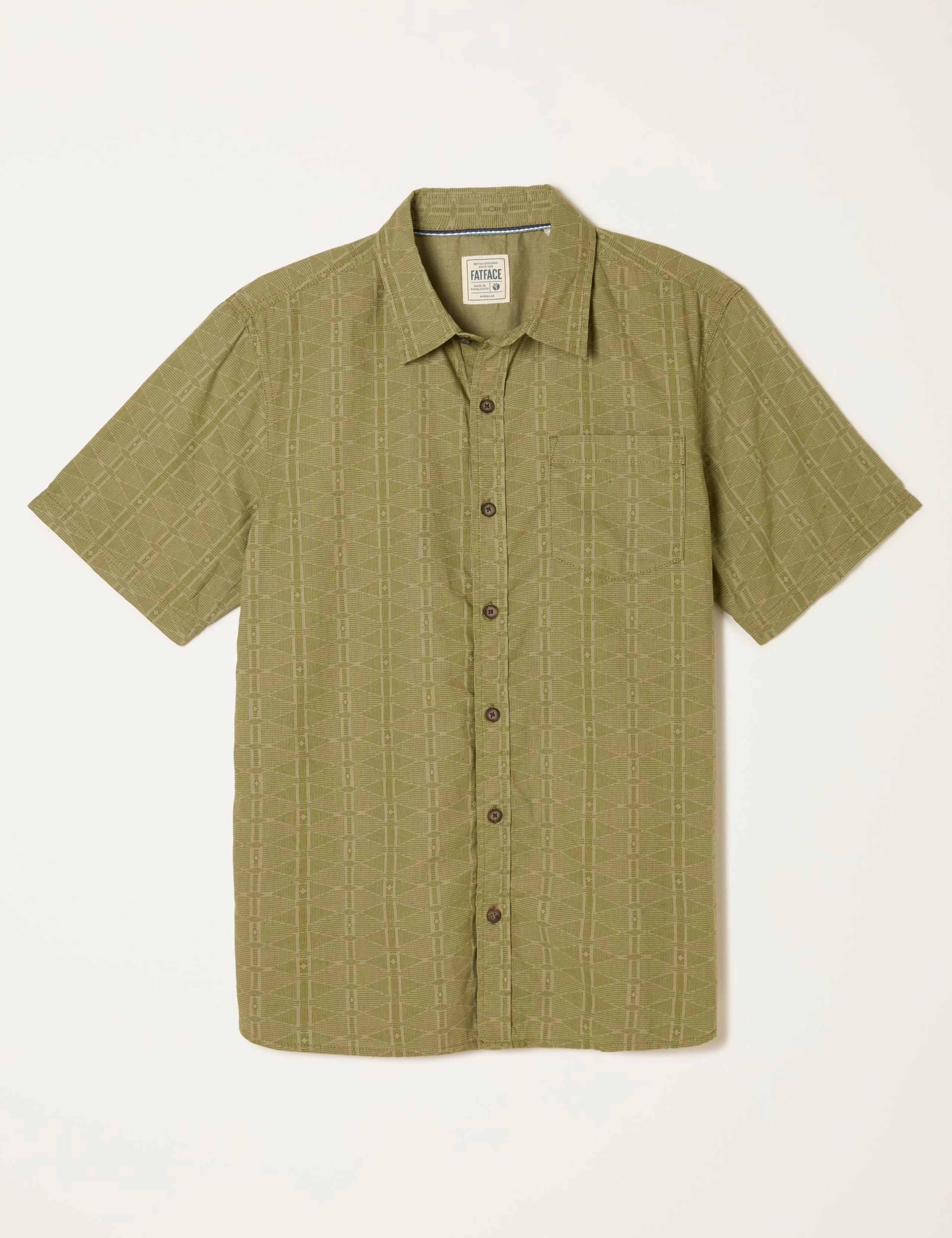 Regular Fit Linen Blend Short Sleeve Shirt 2 of 5