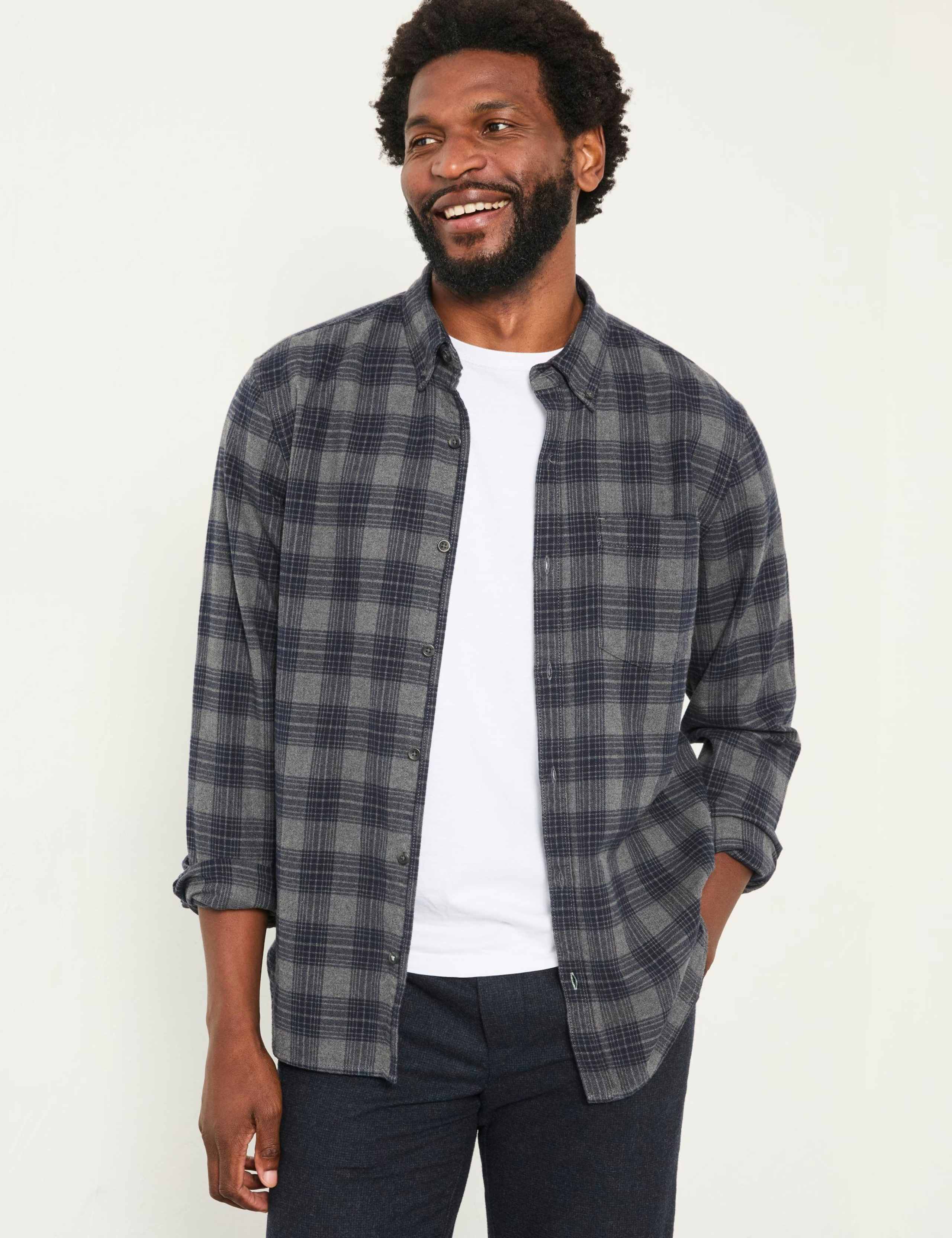 Regular Fit Pure Cotton Checked Shirt 4 of 5