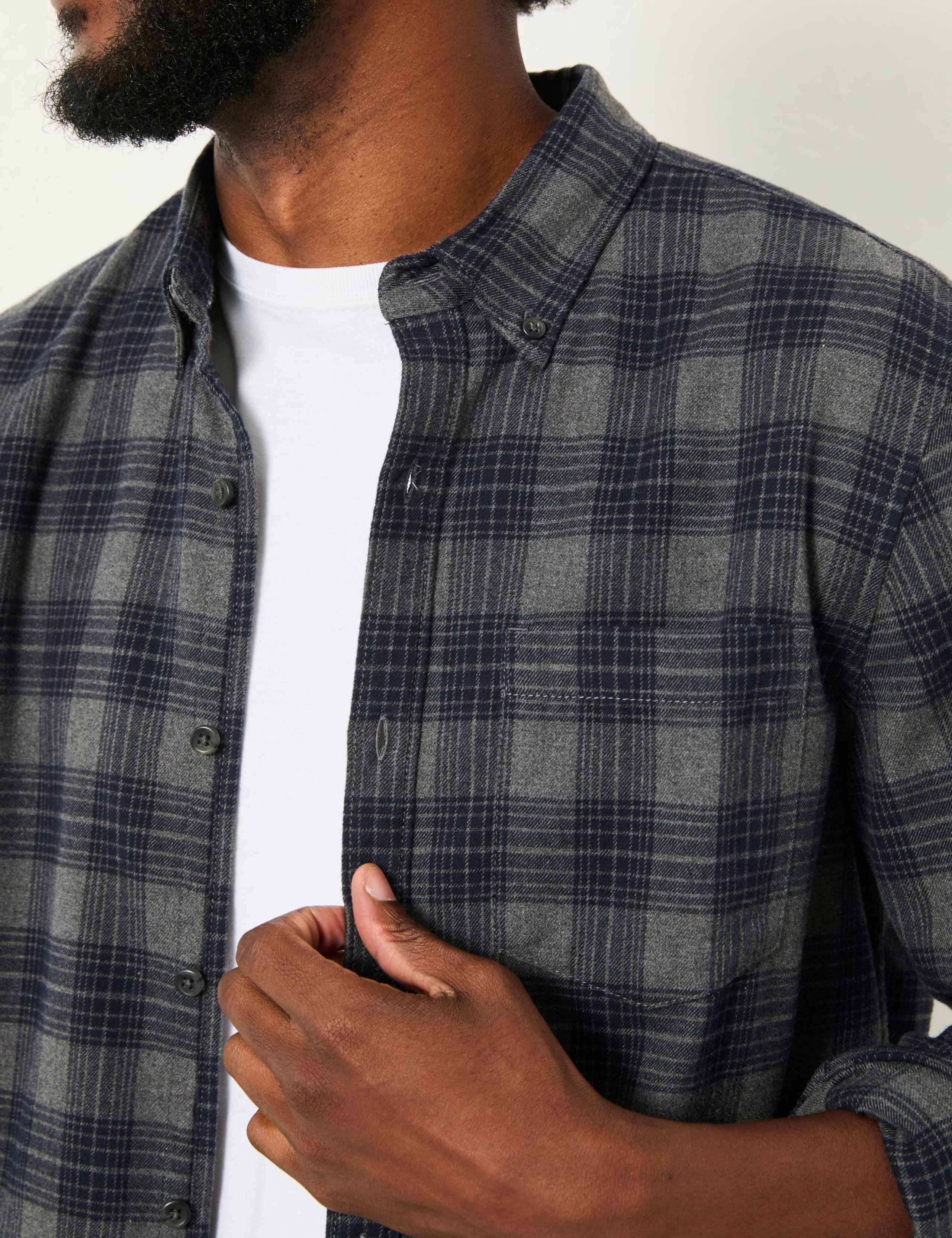Regular Fit Pure Cotton Checked Shirt 5 of 5