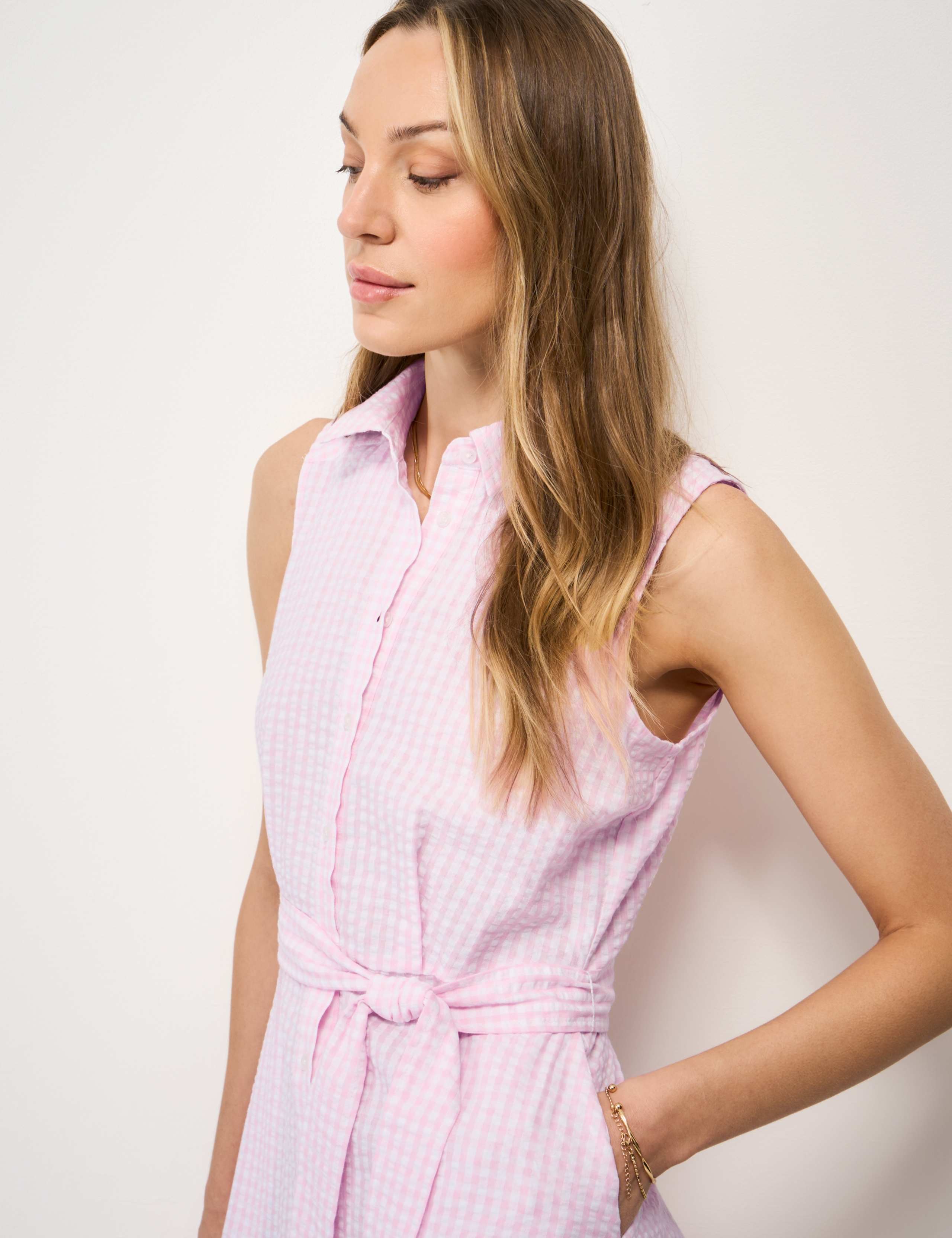 Pure Cotton Midi Shirt Dress 4 of 5