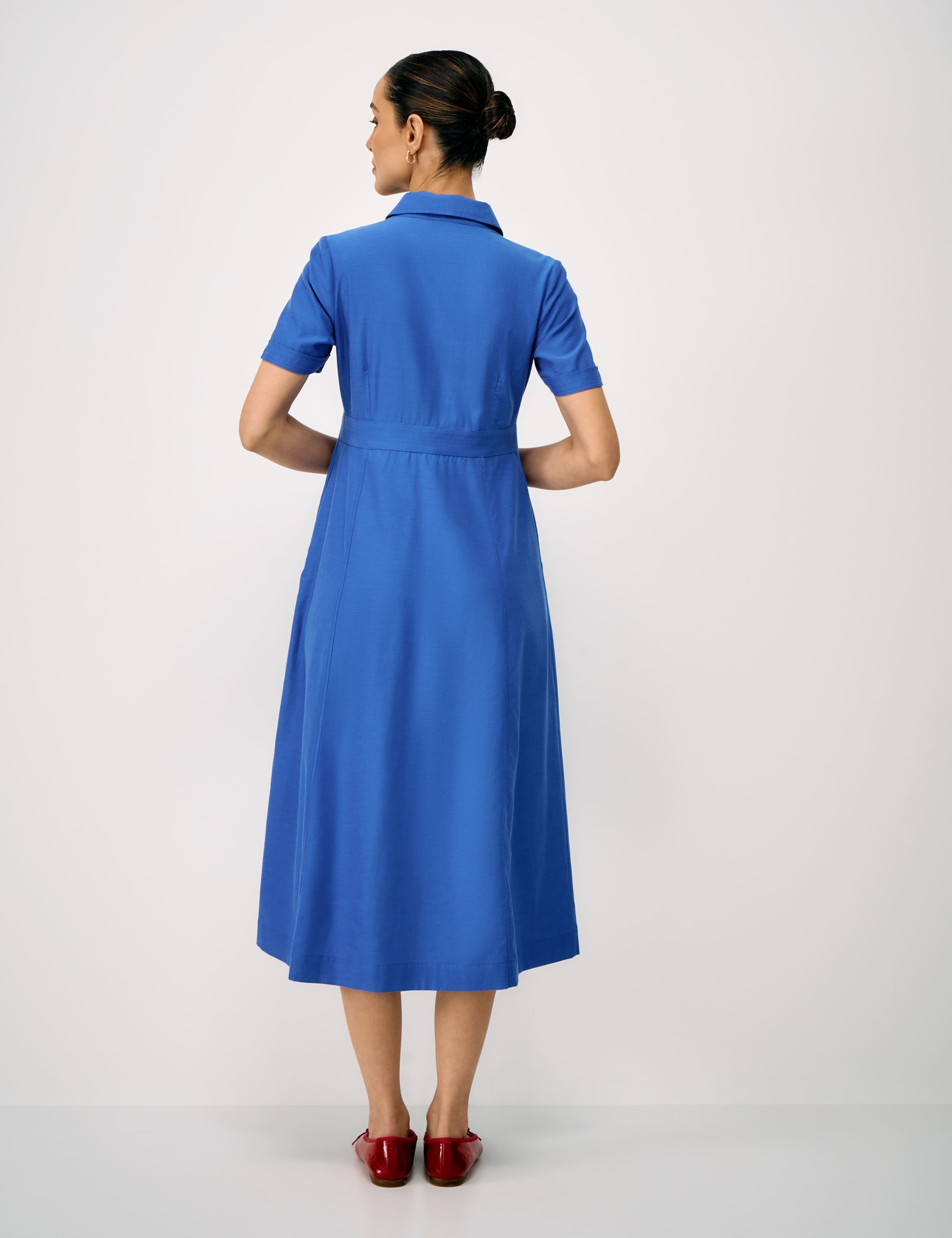 Lyocell Rich Midi Shirt Dress 3 of 5