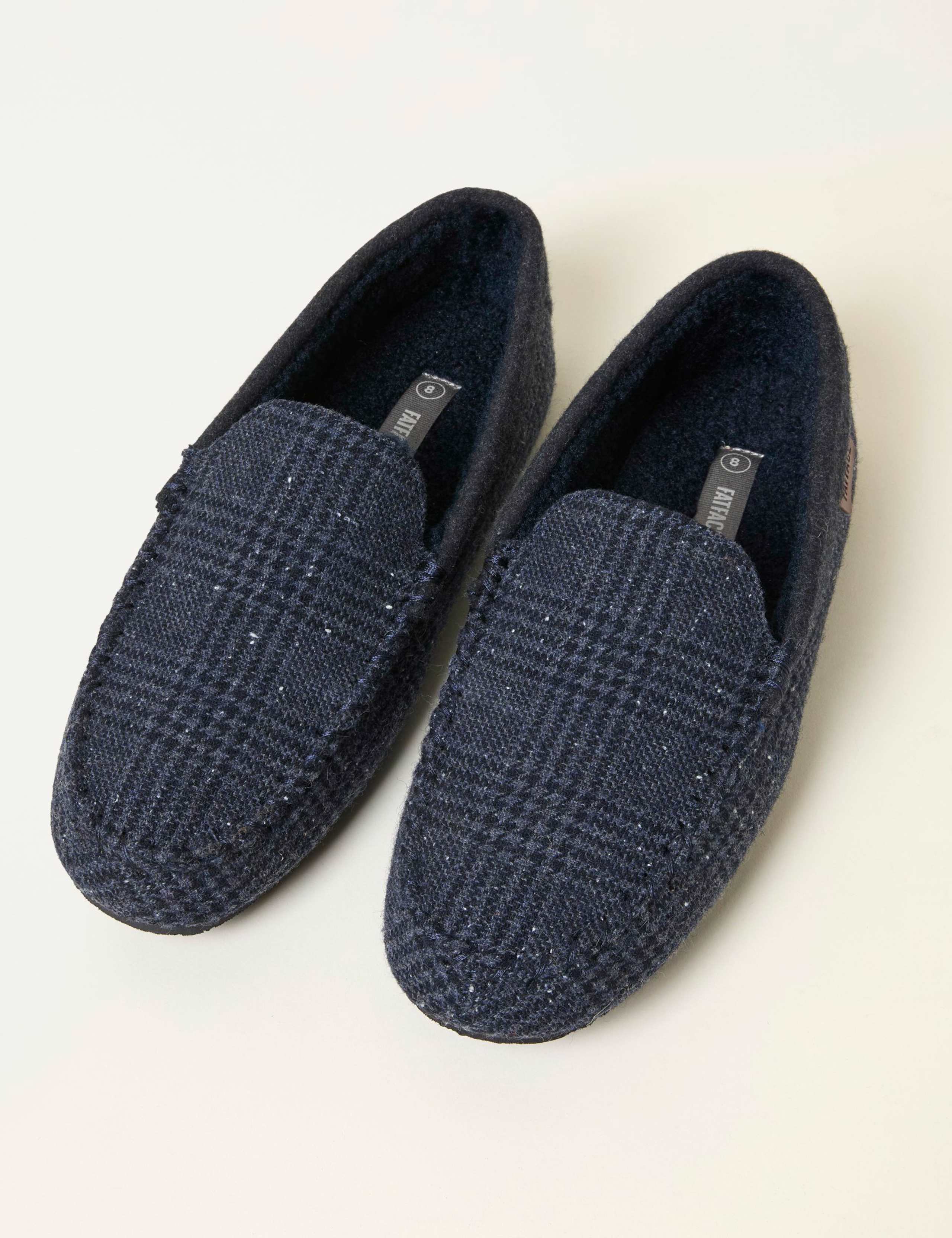 Checked Moccasin Slippers 2 of 3
