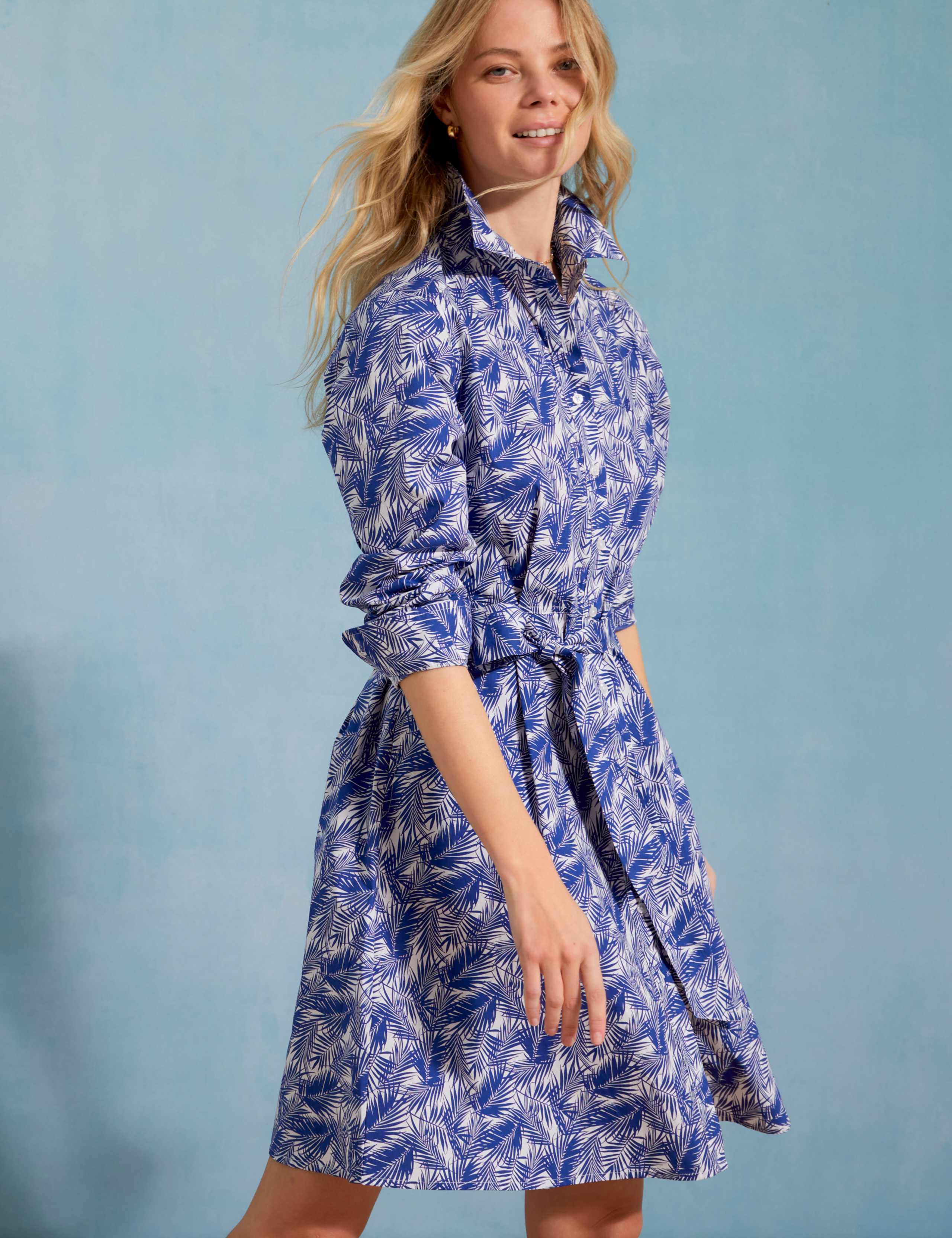 Pure Cotton Printed Mini Shirt Dress 6 of 6