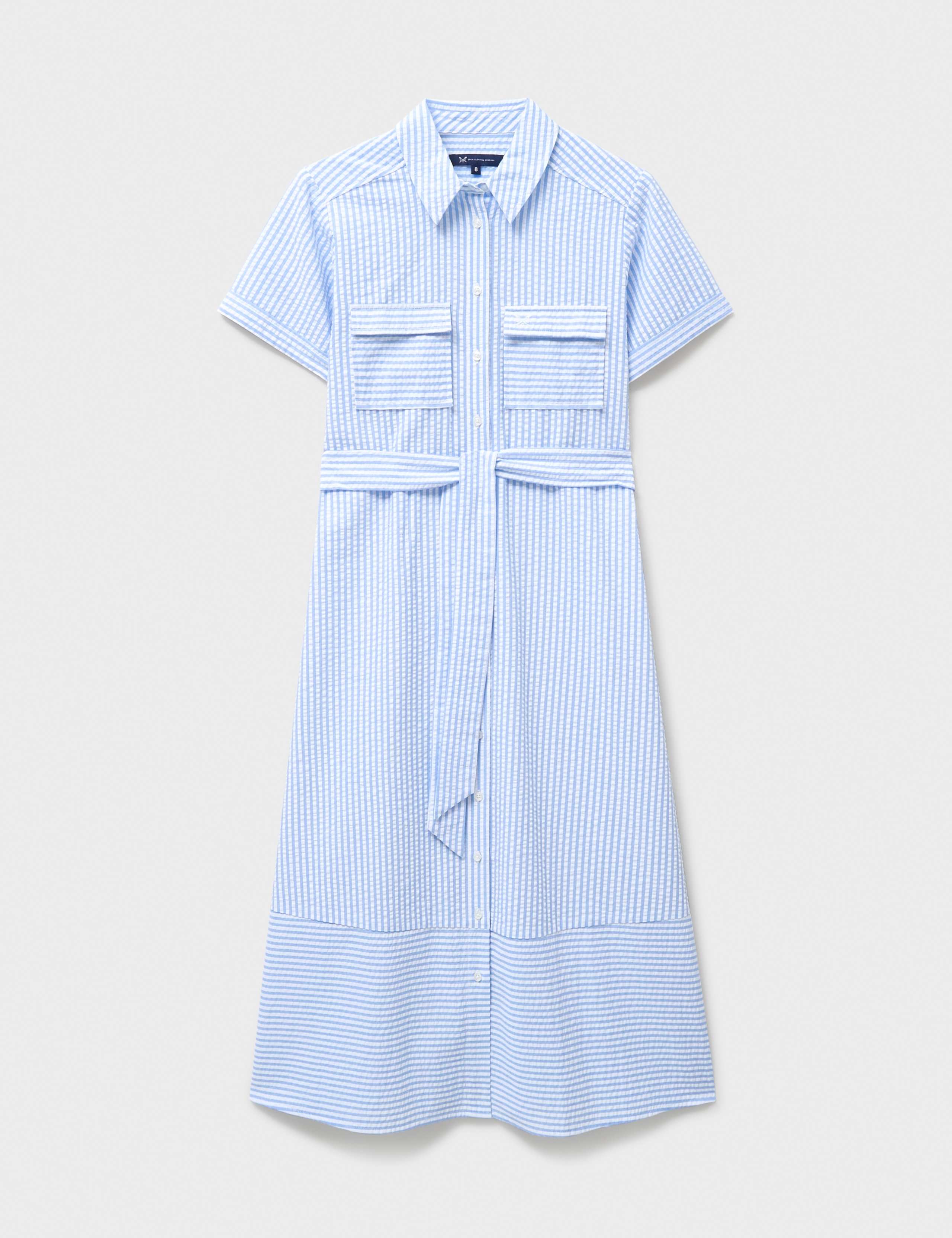 Pure Cotton Striped Midi Shirt Dress 2 of 5