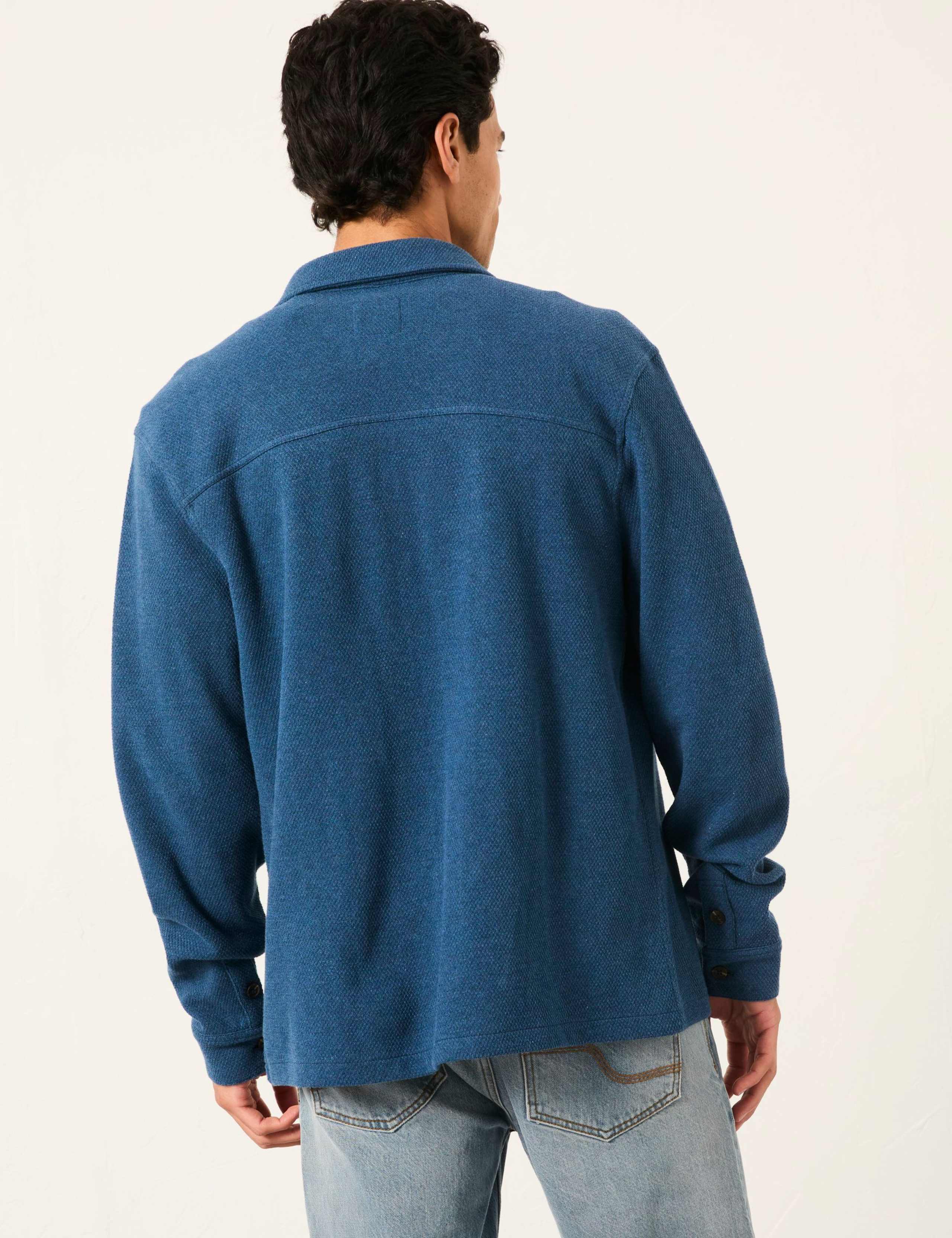 Pure Cotton Waffle Oxford Shirt 3 of 4
