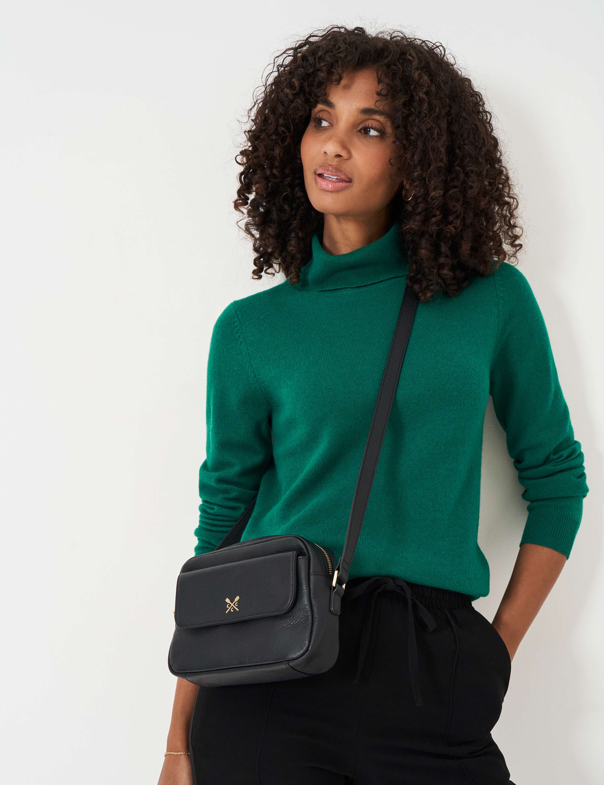 Leather Cross Body Camera Bag 2 of 4