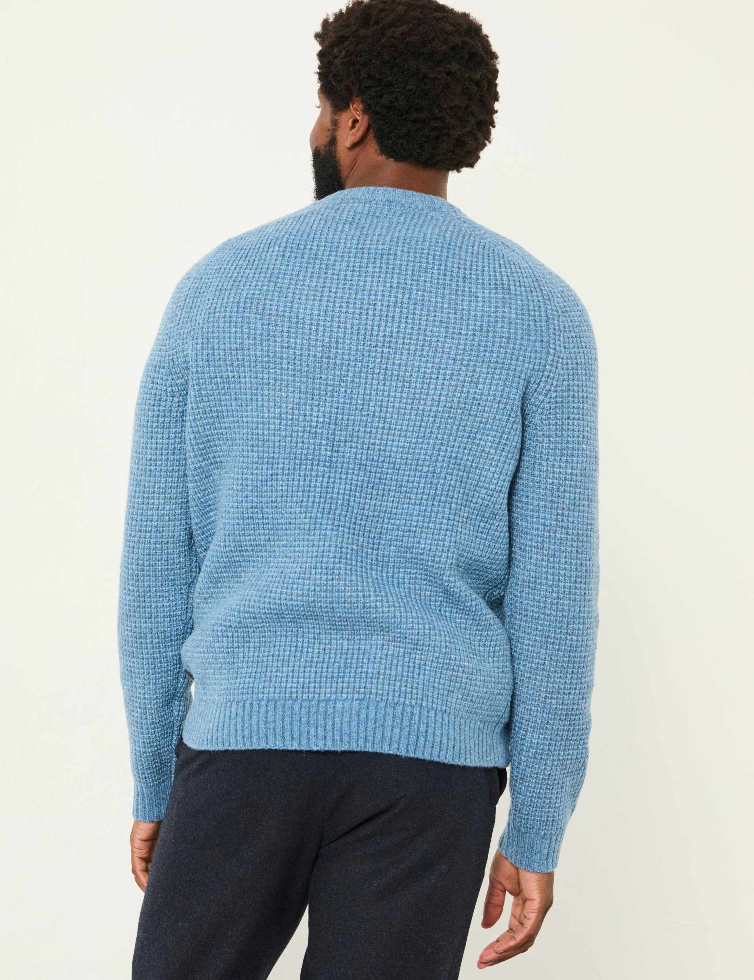 Knitted Textured Crew Neck Jumper 4 of 5
