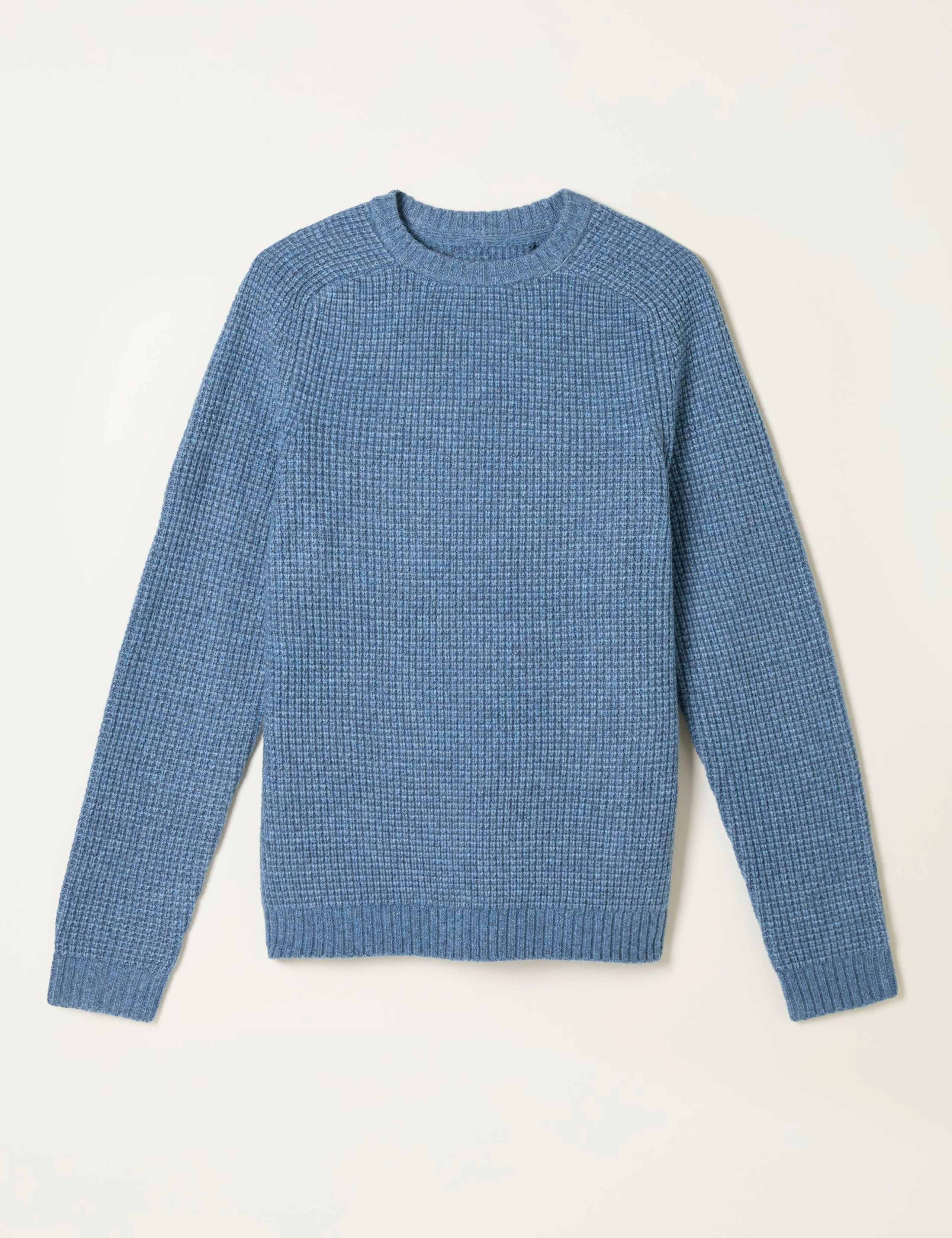 Knitted Textured Crew Neck Jumper 2 of 5