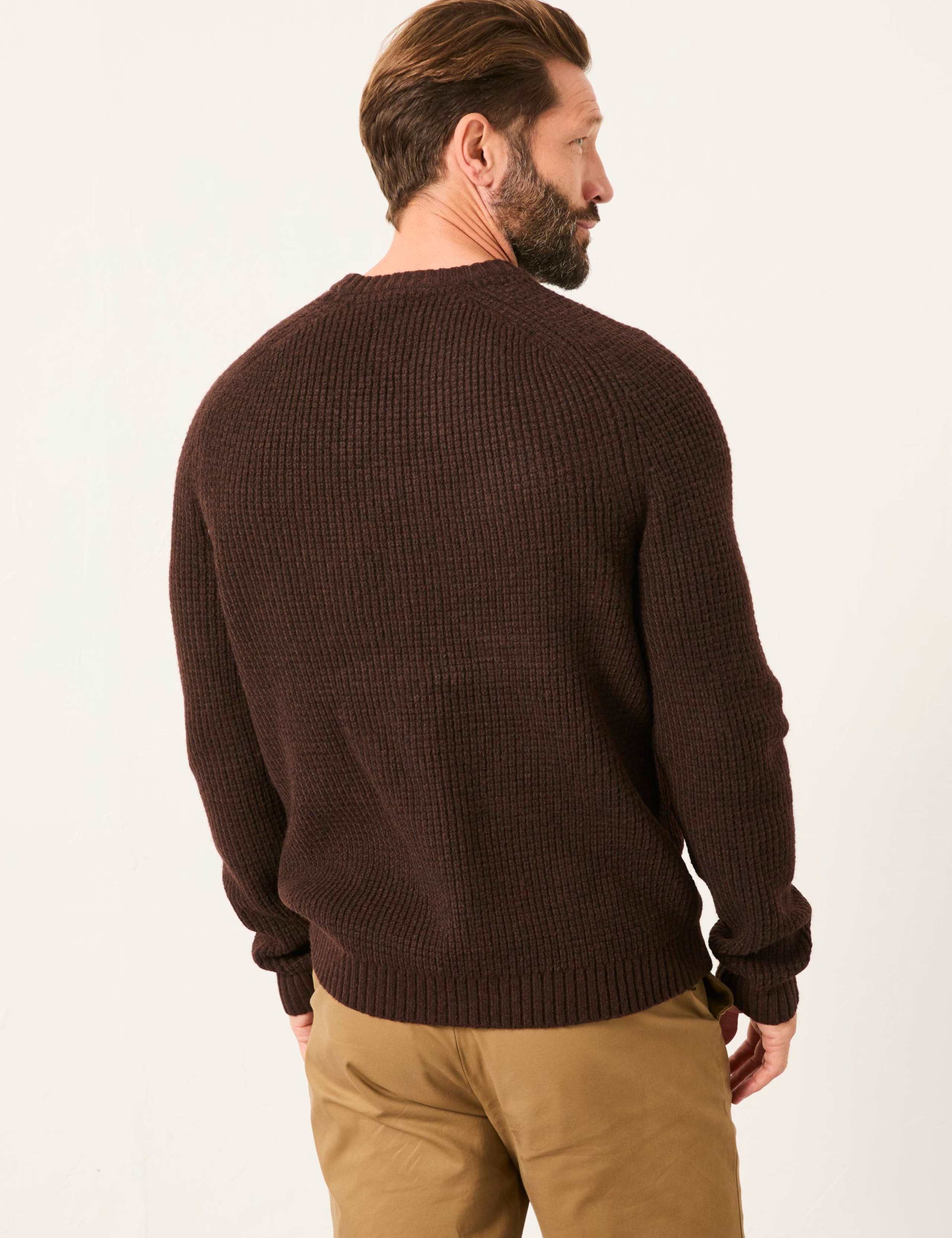 Knitted Textured Crew Neck Jumper 4 of 5