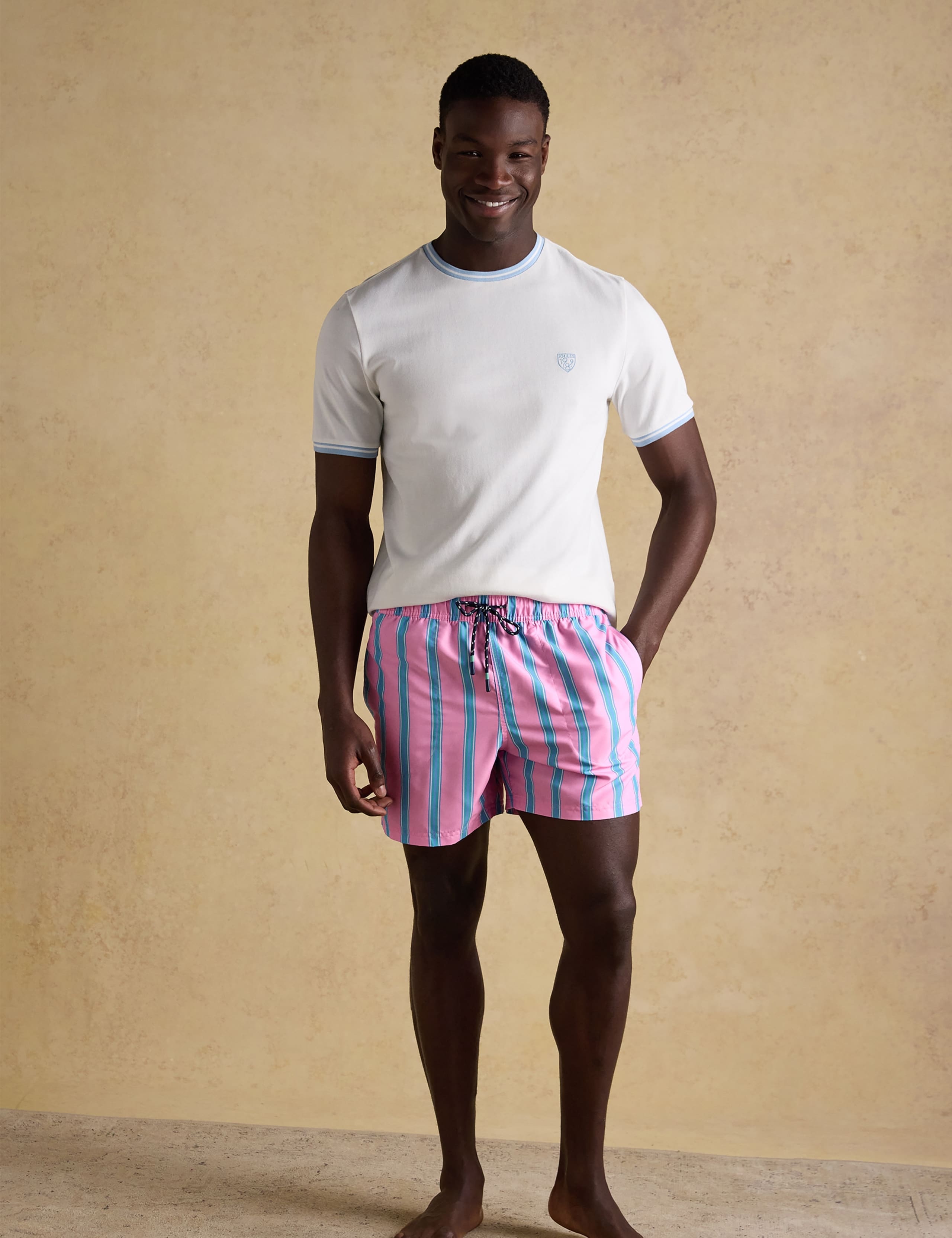 Quick Dry Pocketed Striped Swim Shorts 4 of 7