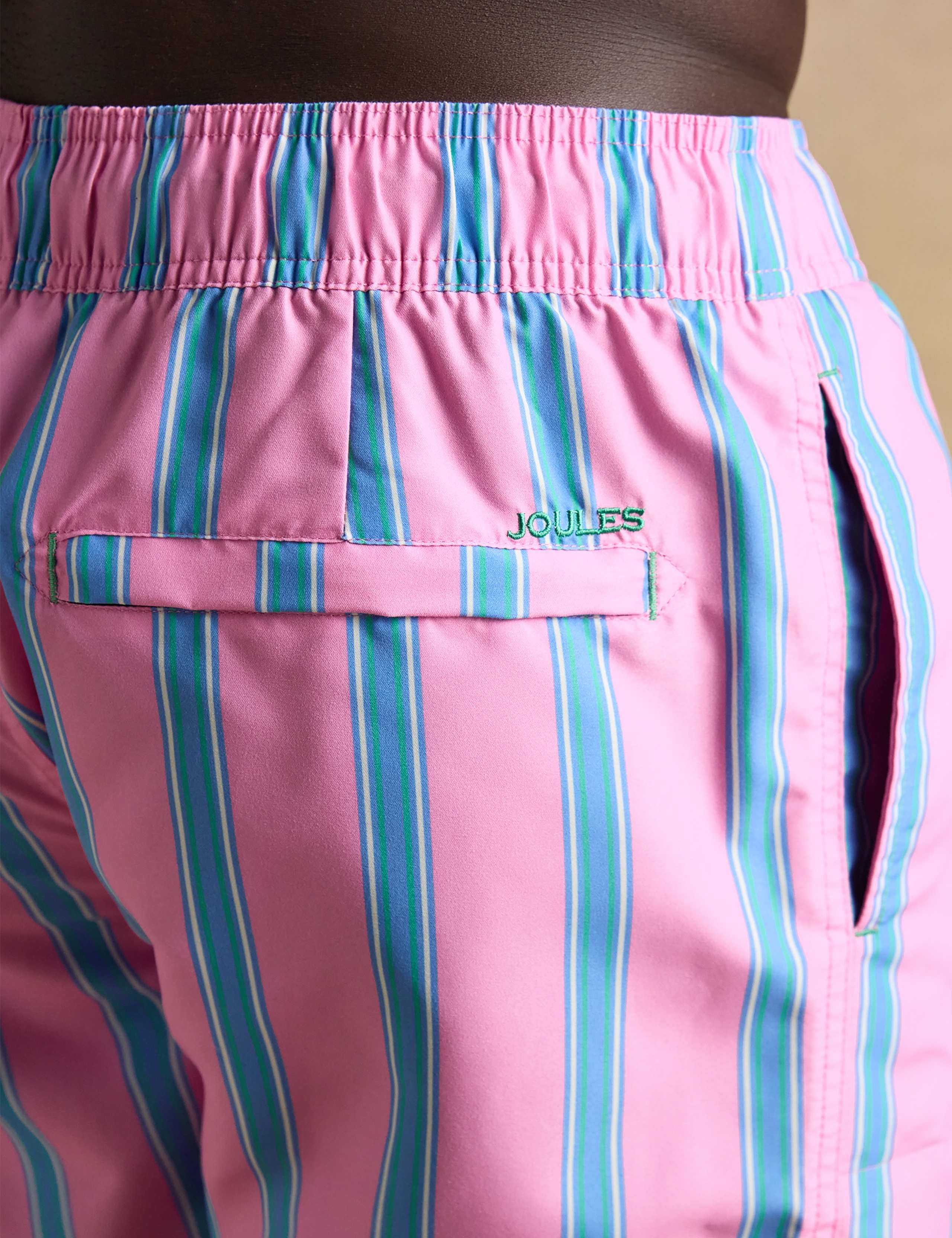 Quick Dry Pocketed Striped Swim Shorts 6 of 7