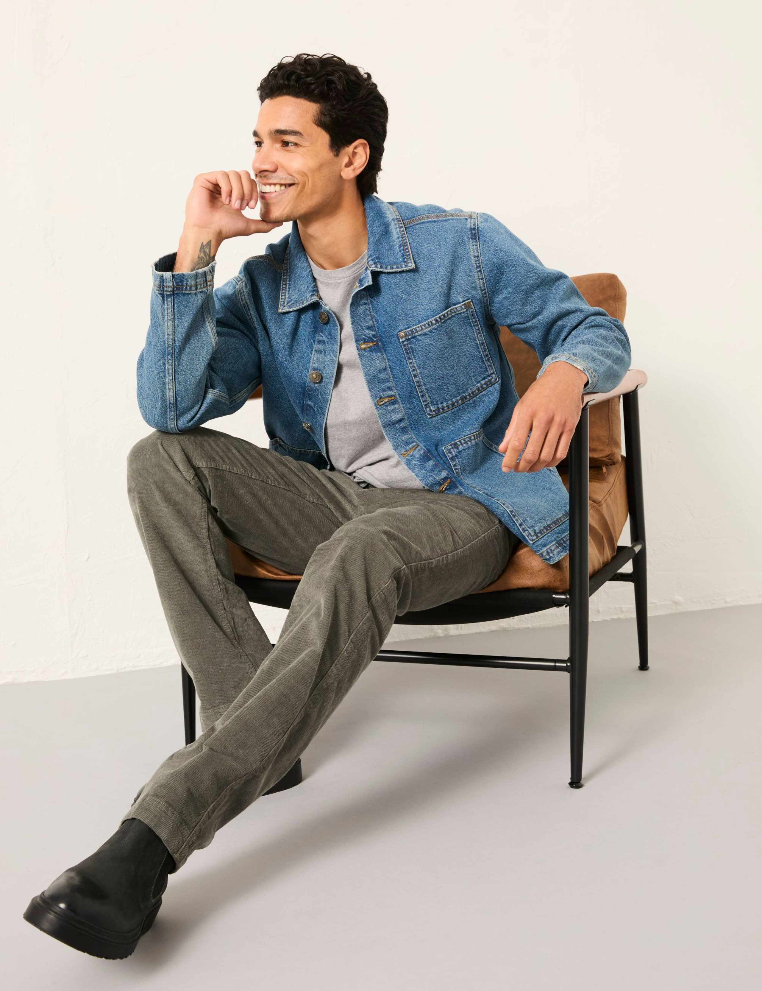 Cotton Rich Cord Chino Trousers 3 of 6