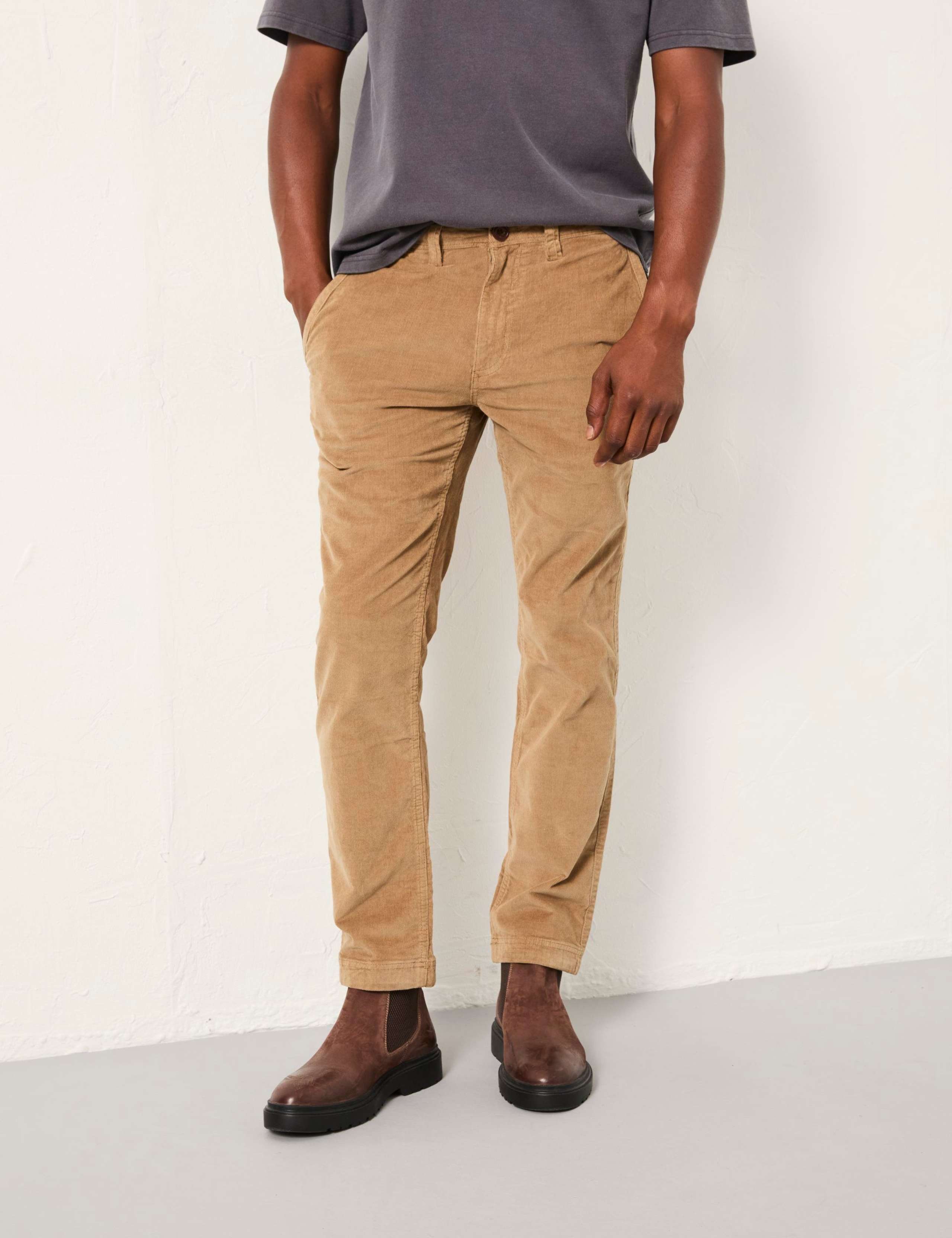 Cotton Rich Cord Chino Trousers 4 of 6