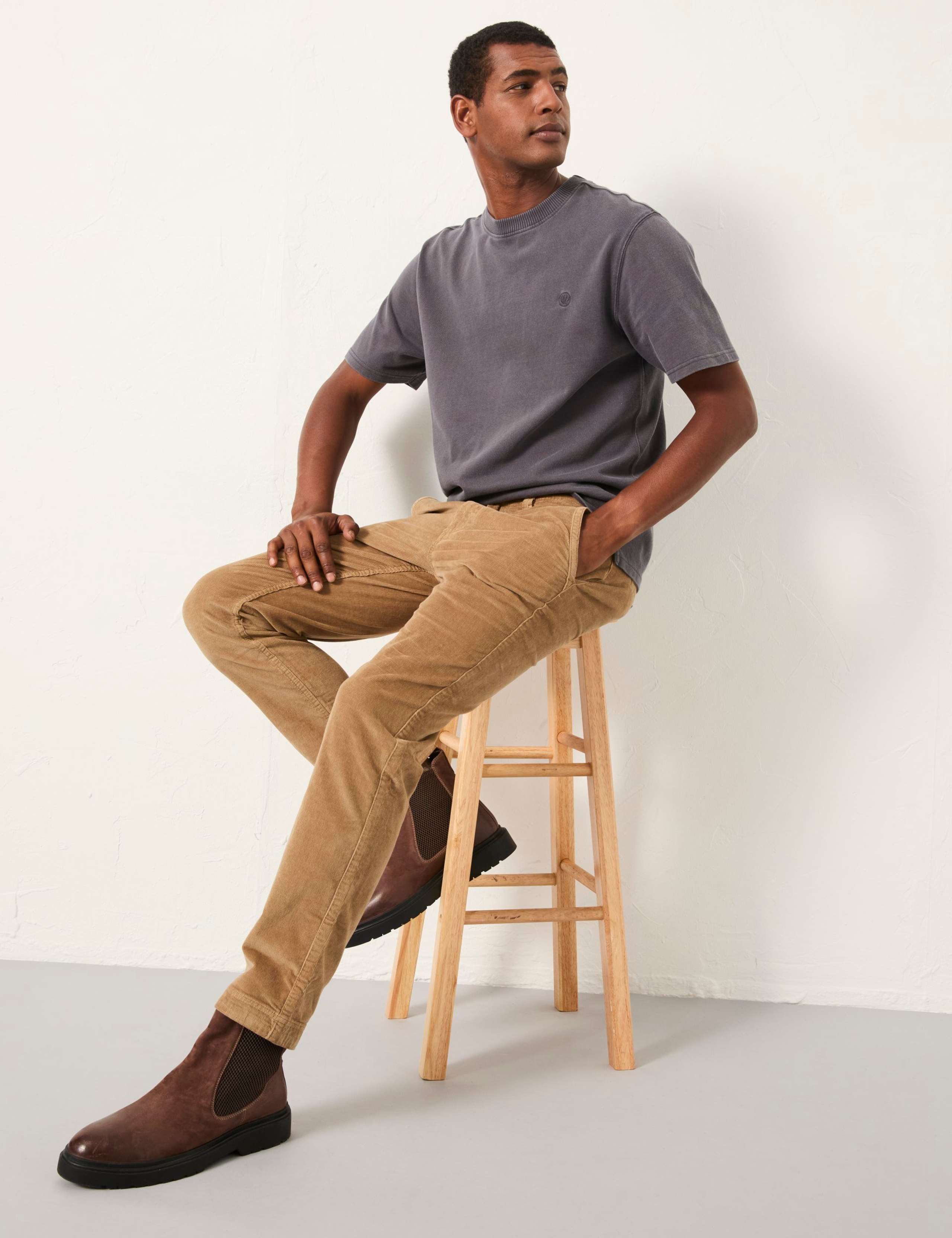 Cotton Rich Cord Chino Trousers 6 of 6