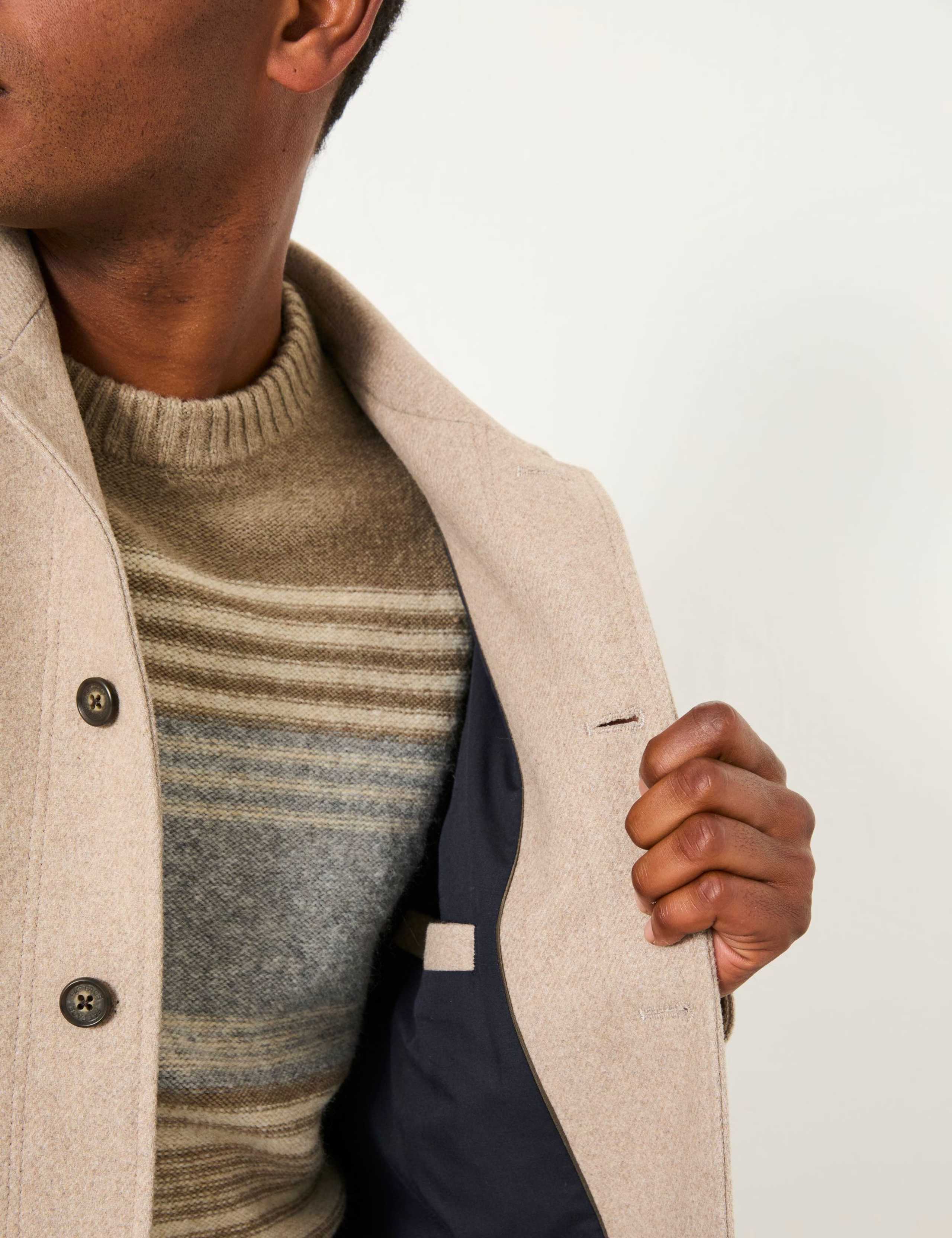 Wool Blend Button Through Smart Jacket 5 of 5