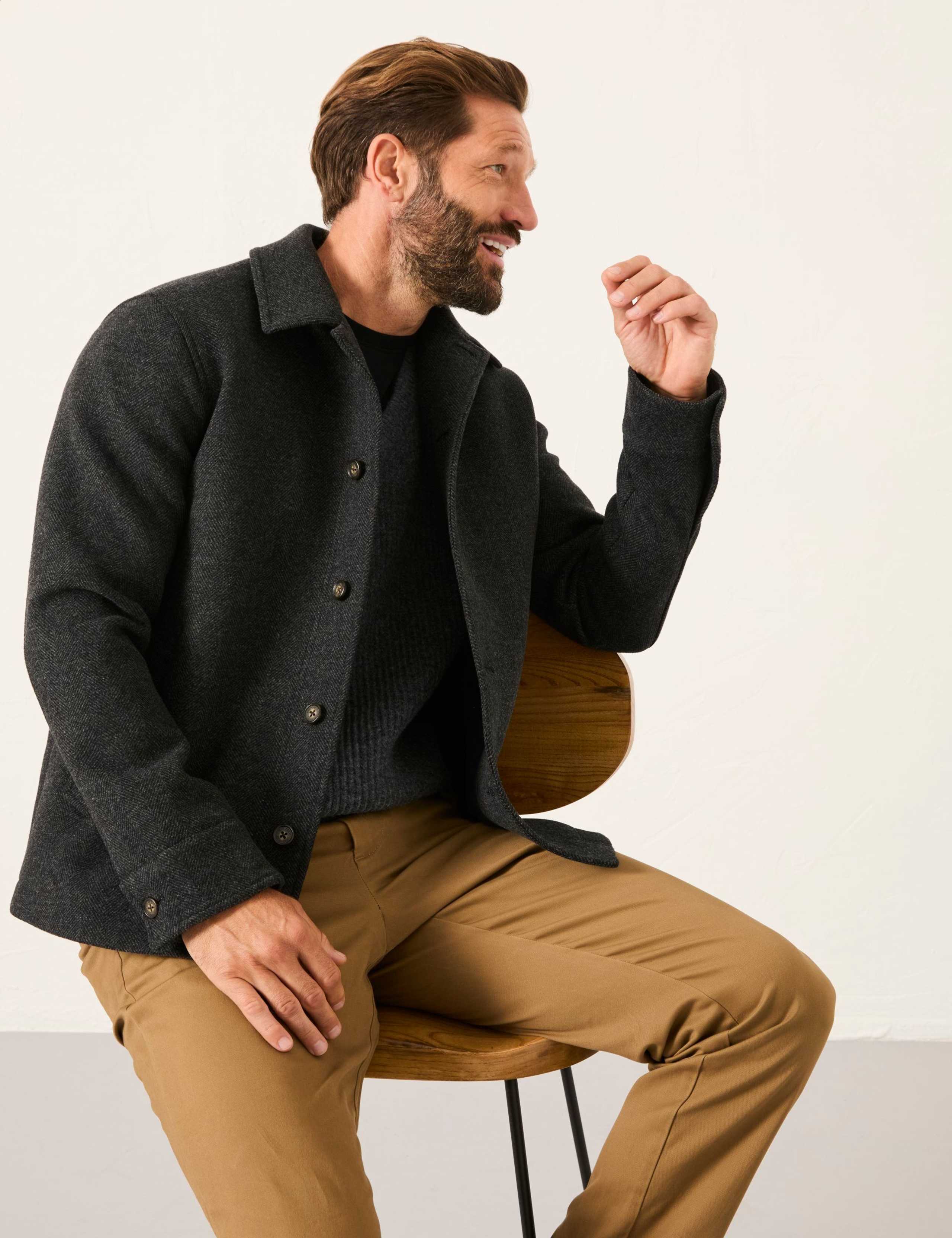 Wool Blend Overshirt 3 of 5