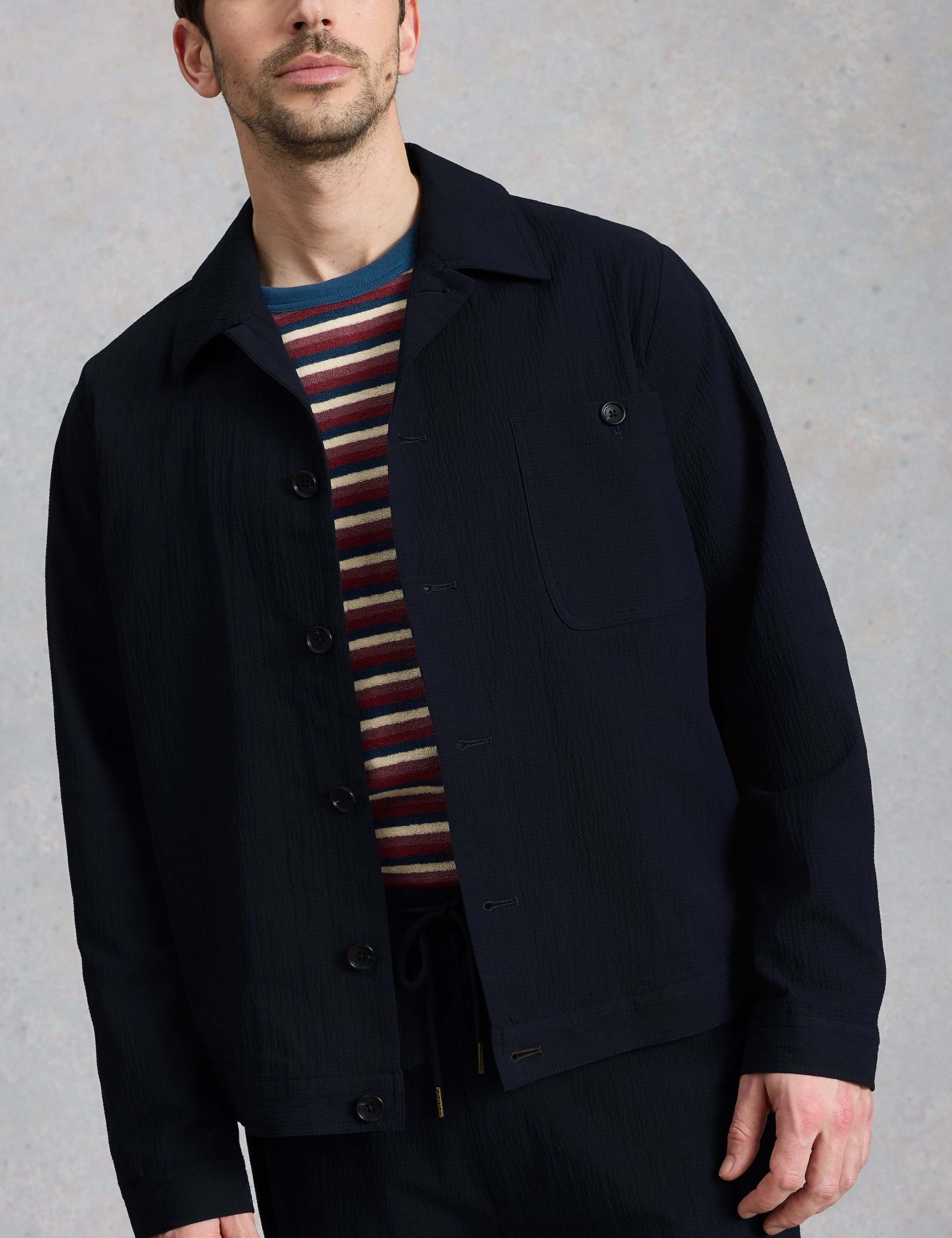Falmouth Pure Cotton Seersucker Jacket 4 of 6