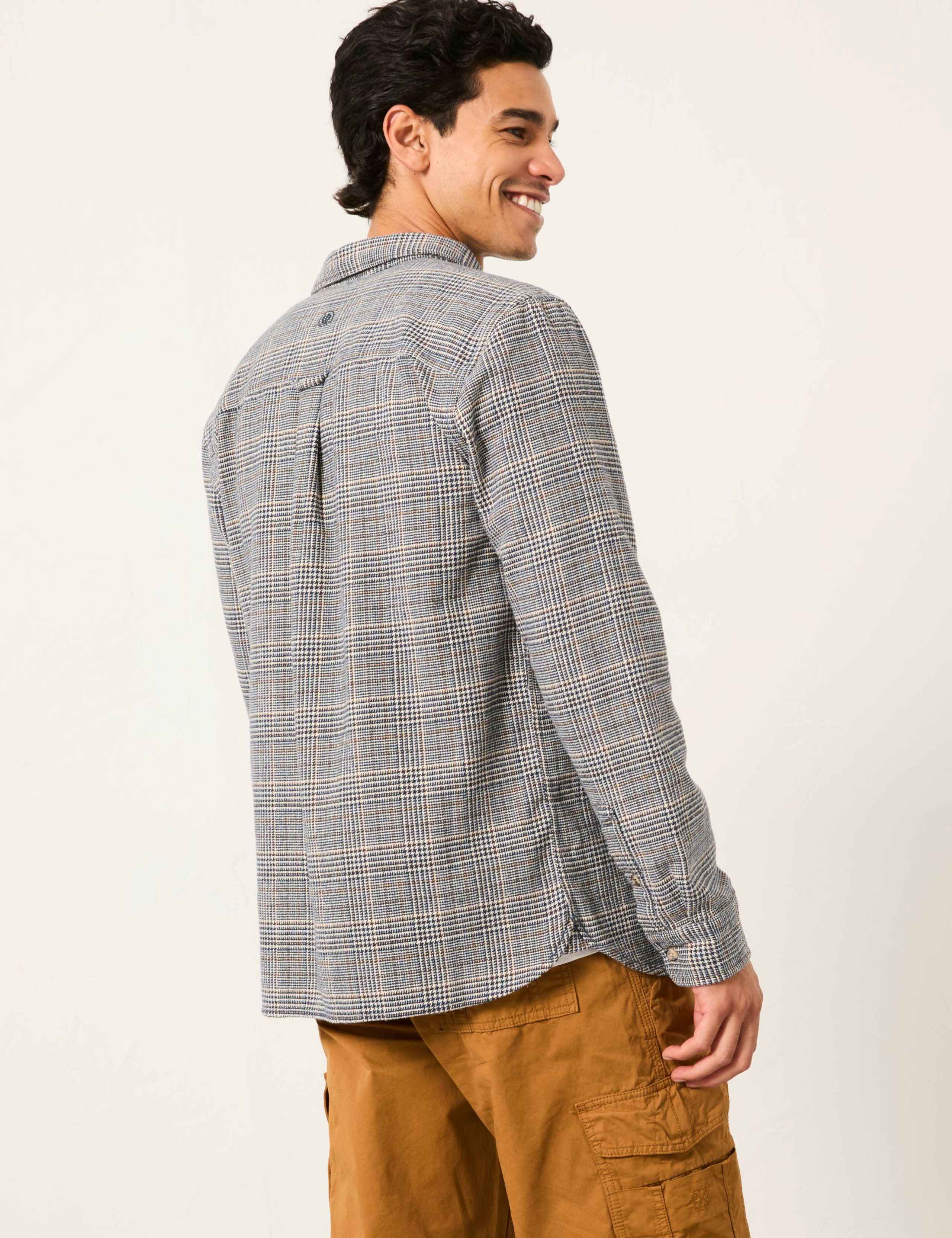 Regular Fit Pure Cotton Checked Shirt 4 of 5