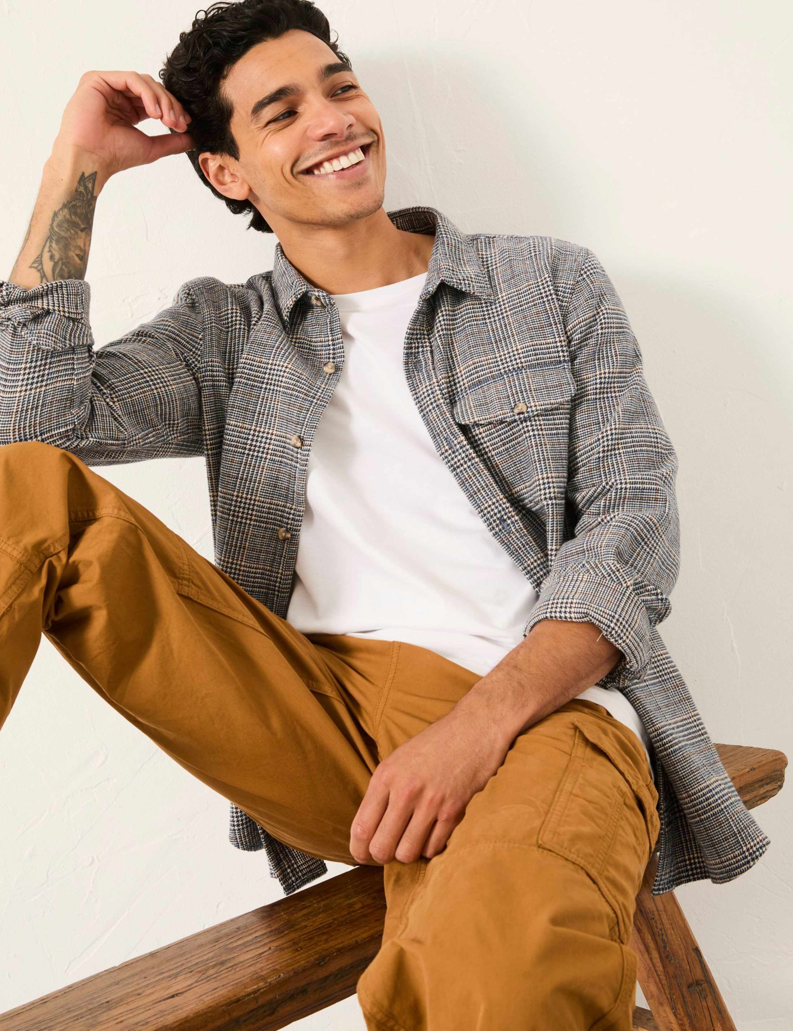 Regular Fit Pure Cotton Checked Shirt 5 of 5