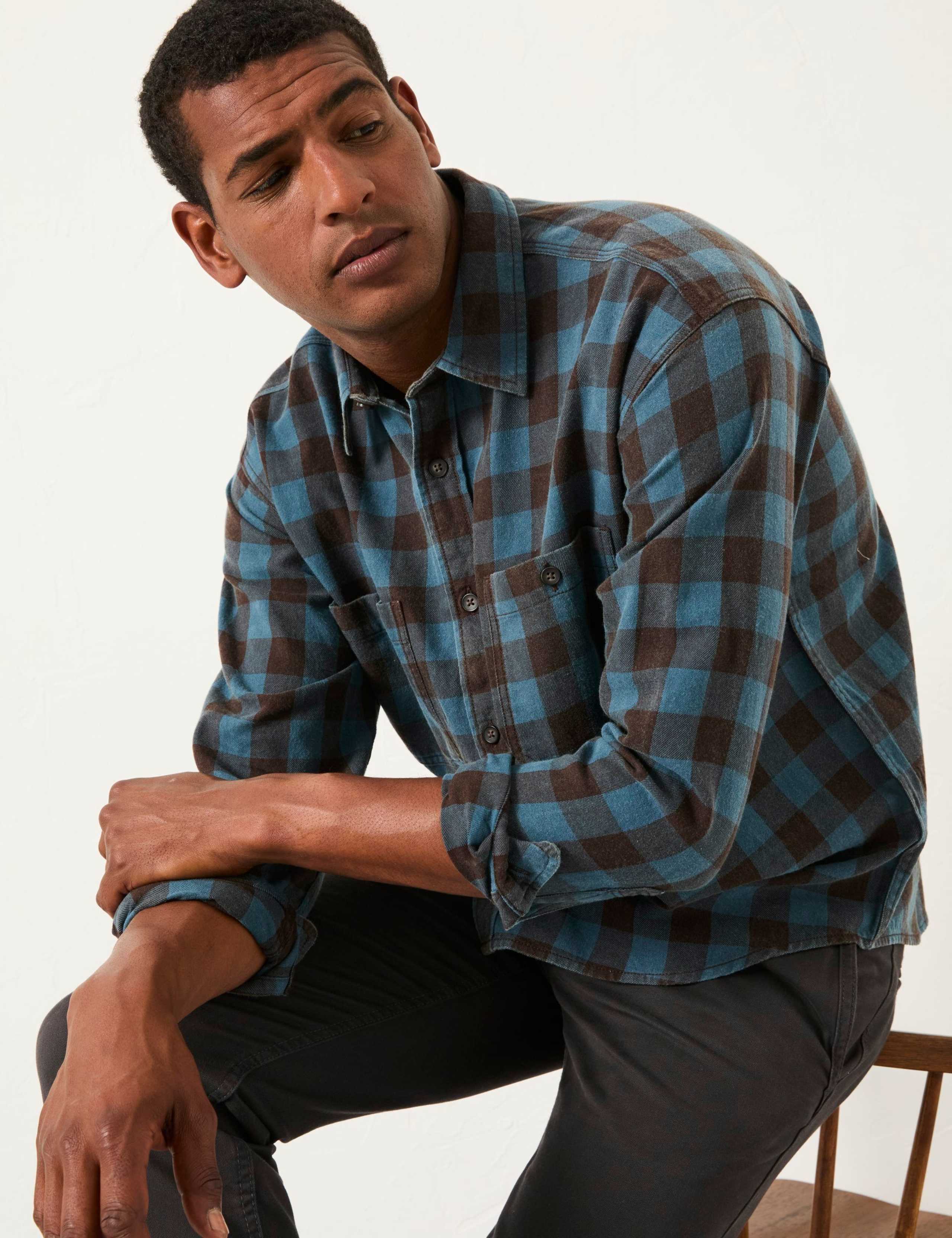 Regular Fit Pure Cotton Gingham Shirt 5 of 5