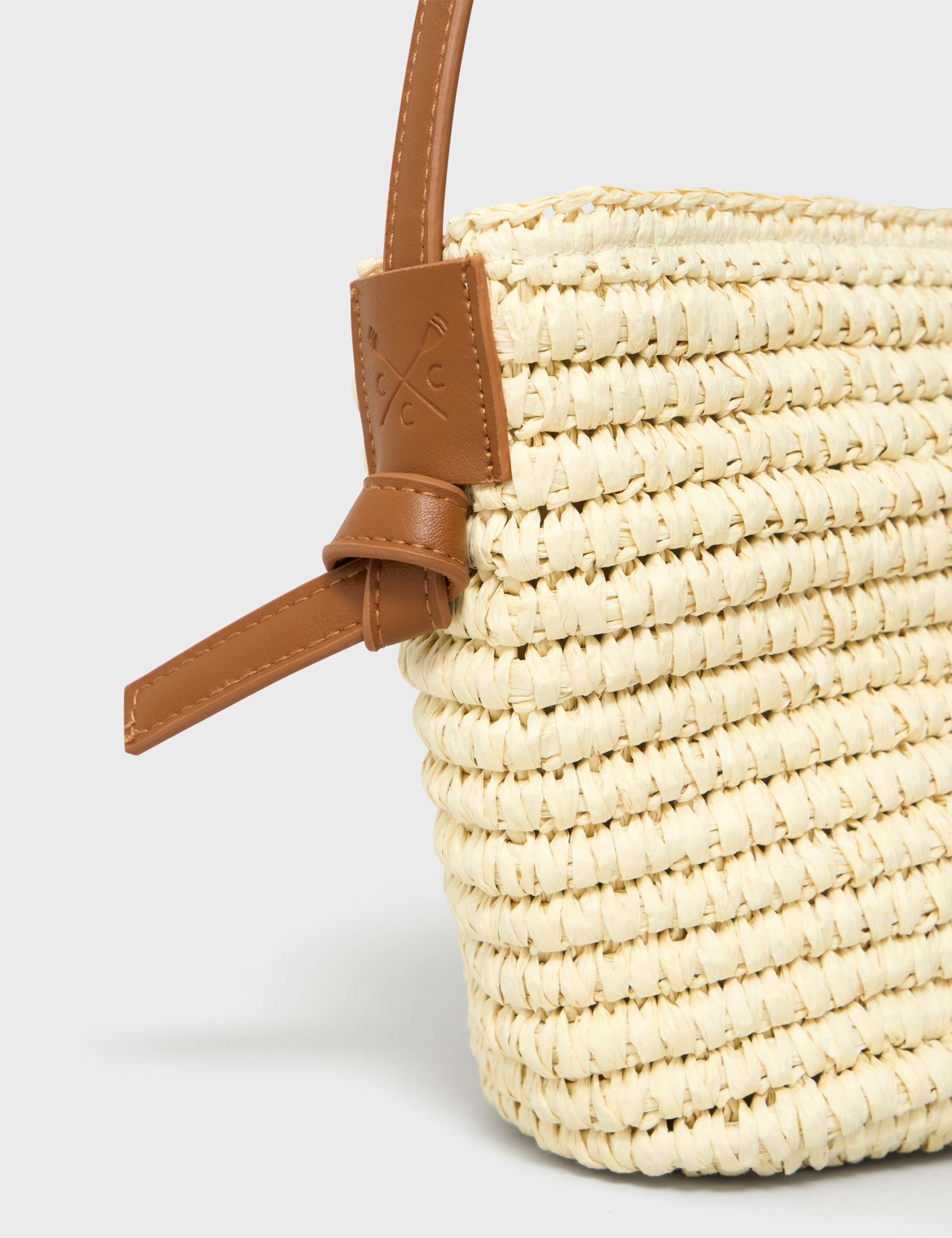 Paper Woven Cross Body Bag 2 of 3